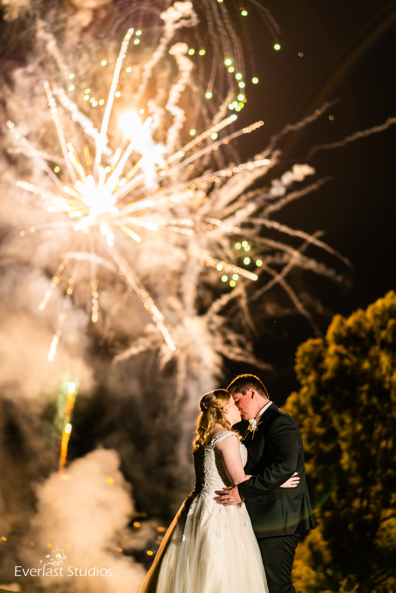Photography of fireworks at weddings