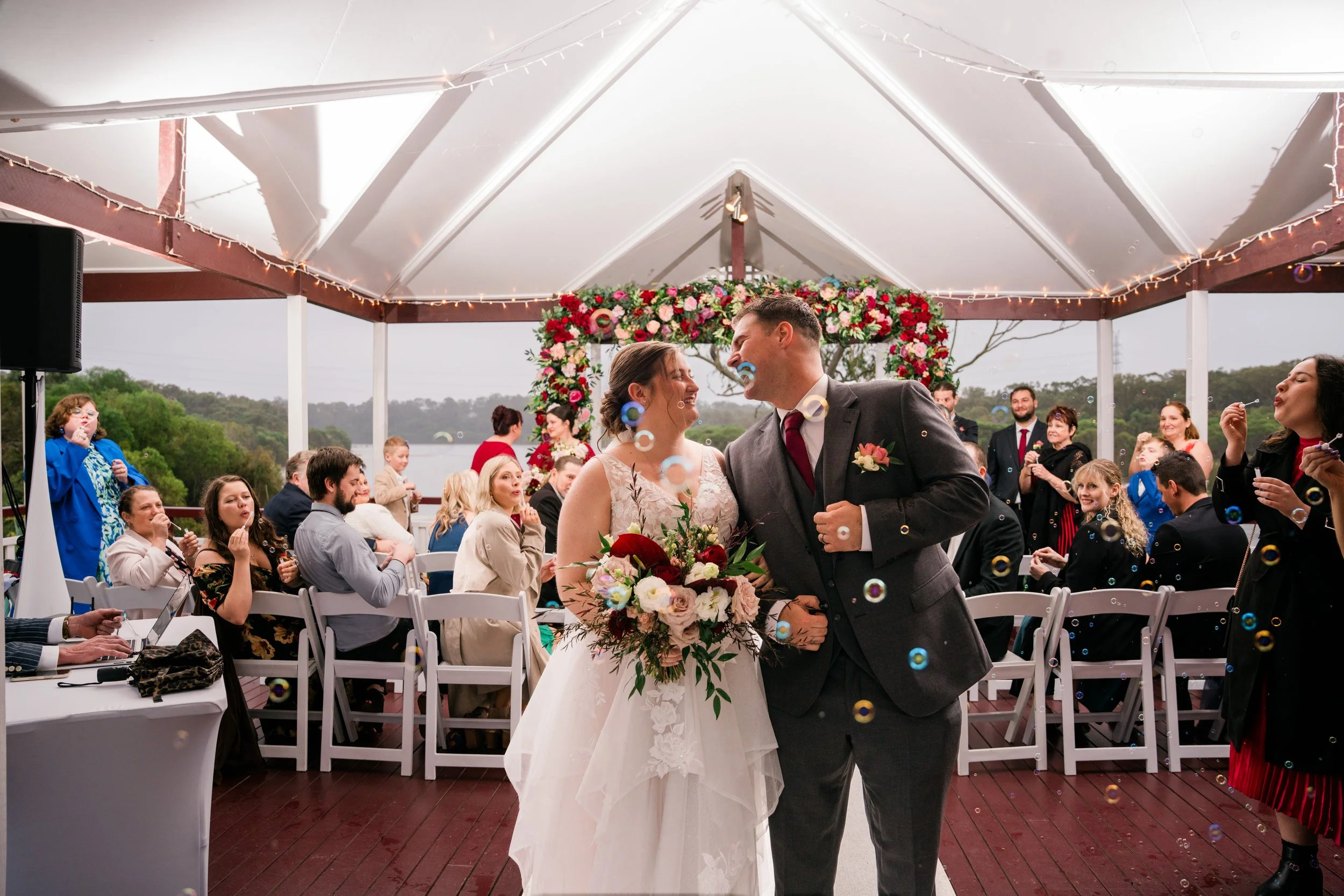 Samantha and Cameron’s beautiful Cherbon Waters Wedding Celebration for Brisbane wedding photography
