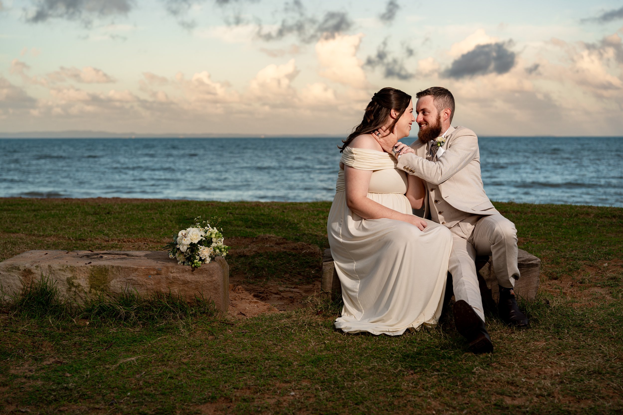 An intimate Scarborough Wedding at Woody Point and The Belvedere for Brisbane Wedding Photography and Videography