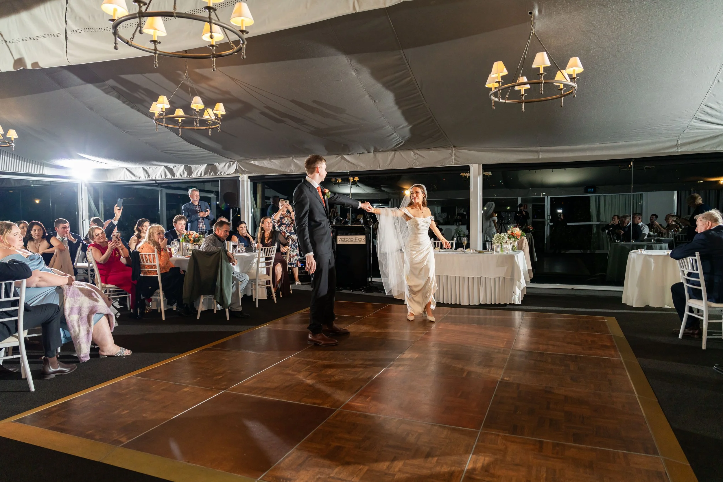 Beautiful weddings at Victoria Park Garden Marquee for Brisbane wedding photography and videography