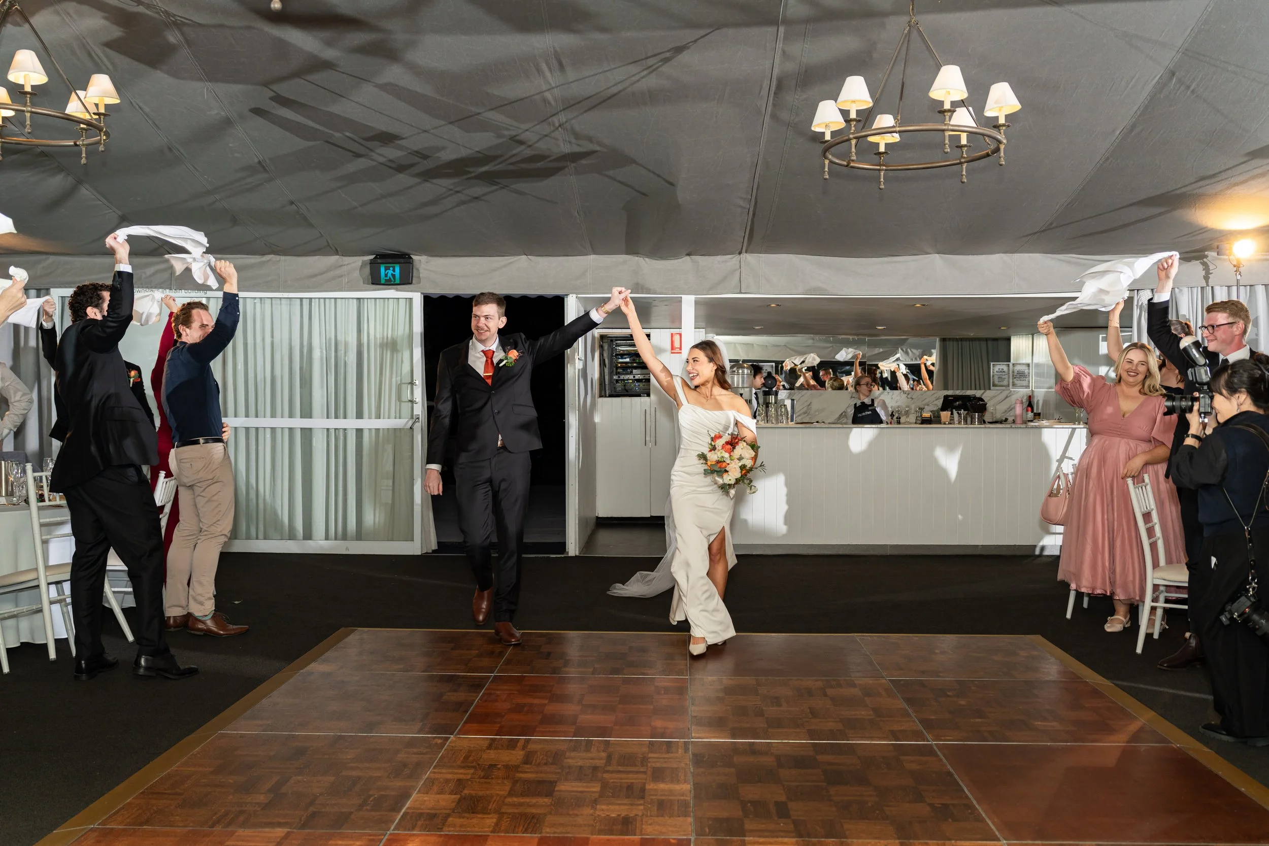 Beautiful weddings at Victoria Park Garden Marquee for Brisbane wedding photography and videography