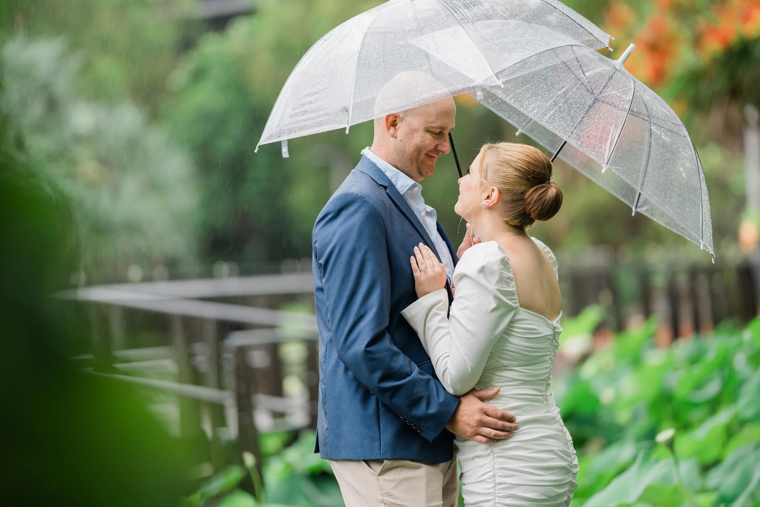 Wet weather rainy wedding Brisbane photography