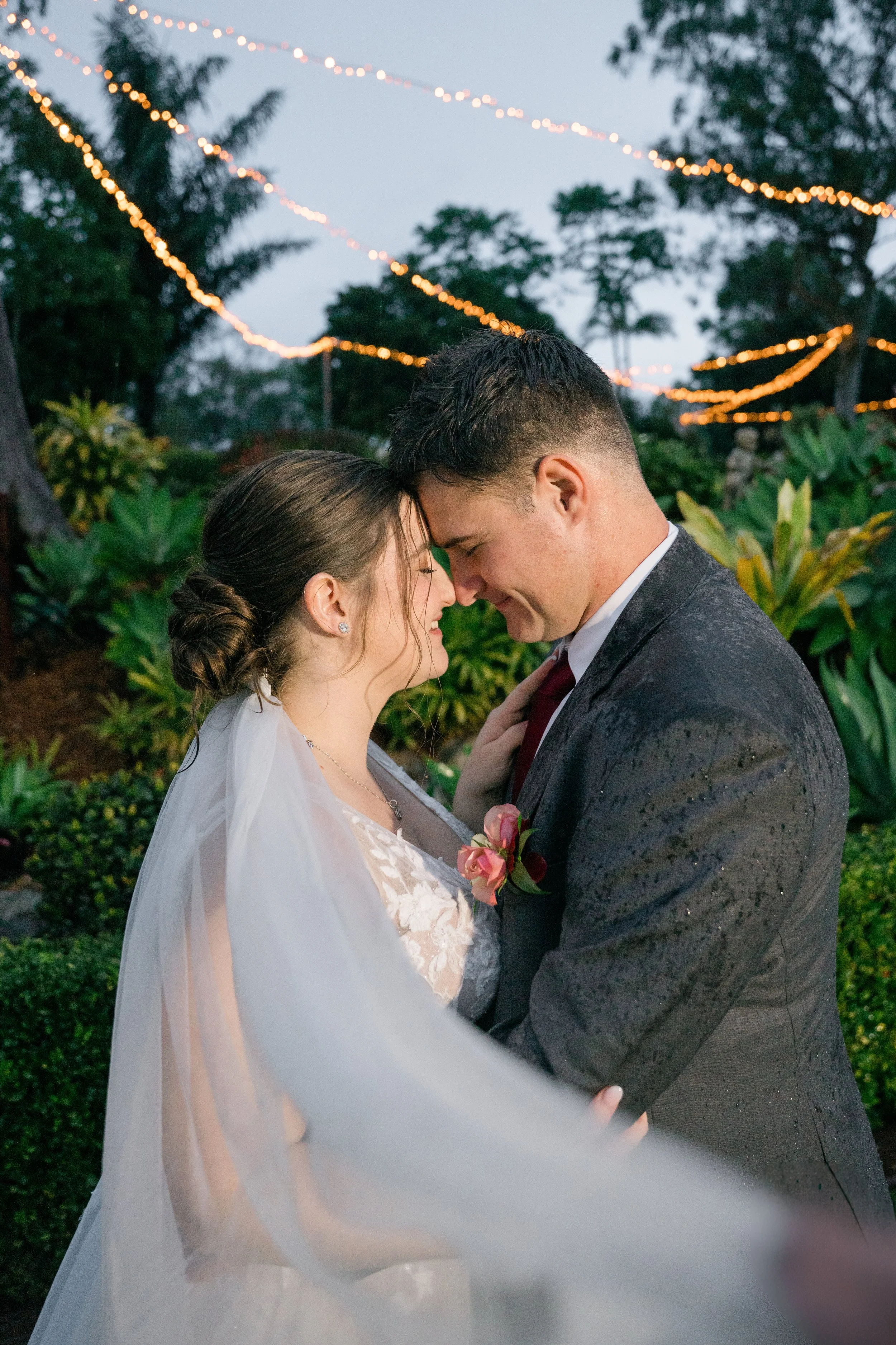 Rainy wedding day for Brisbane photography