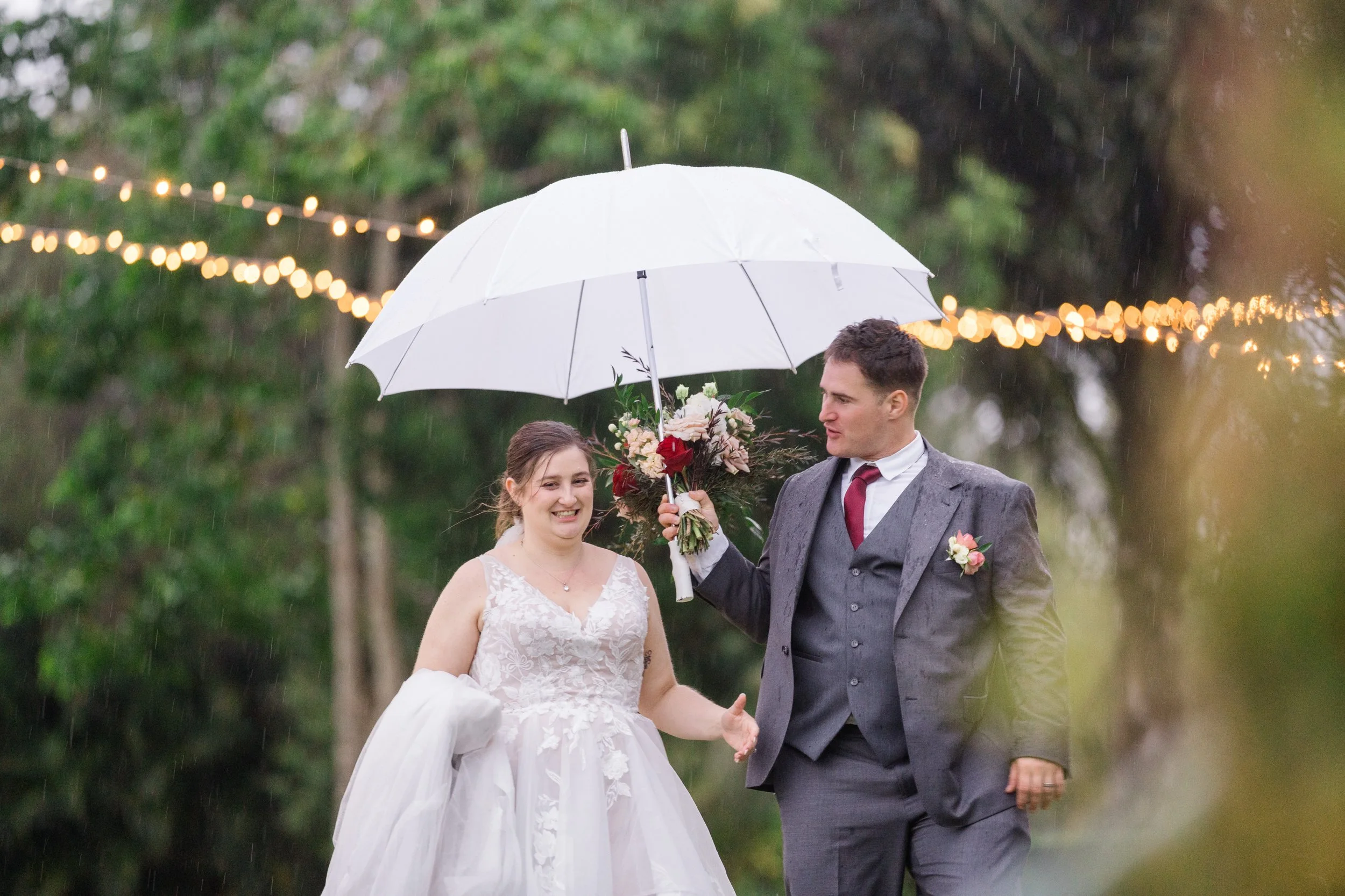Rainy wedding day for Brisbane photography