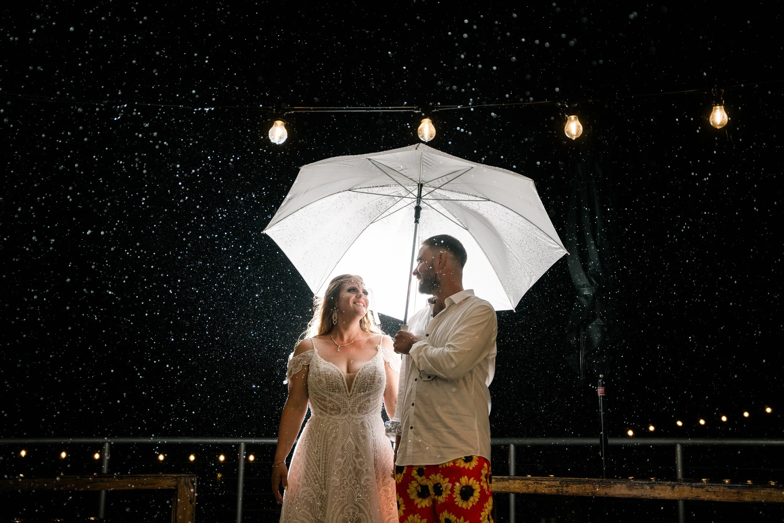 Rainy wedding day for Brisbane photography