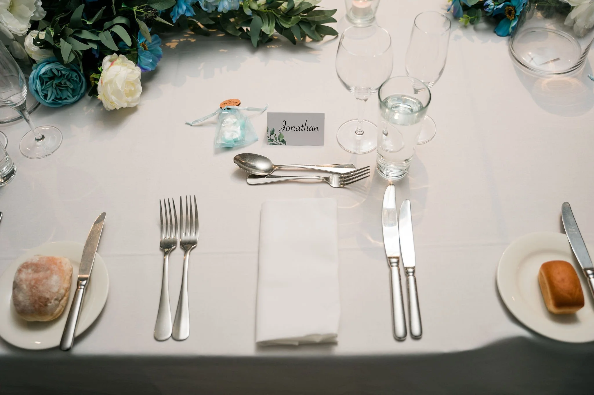 Victoria Park reception table setting
