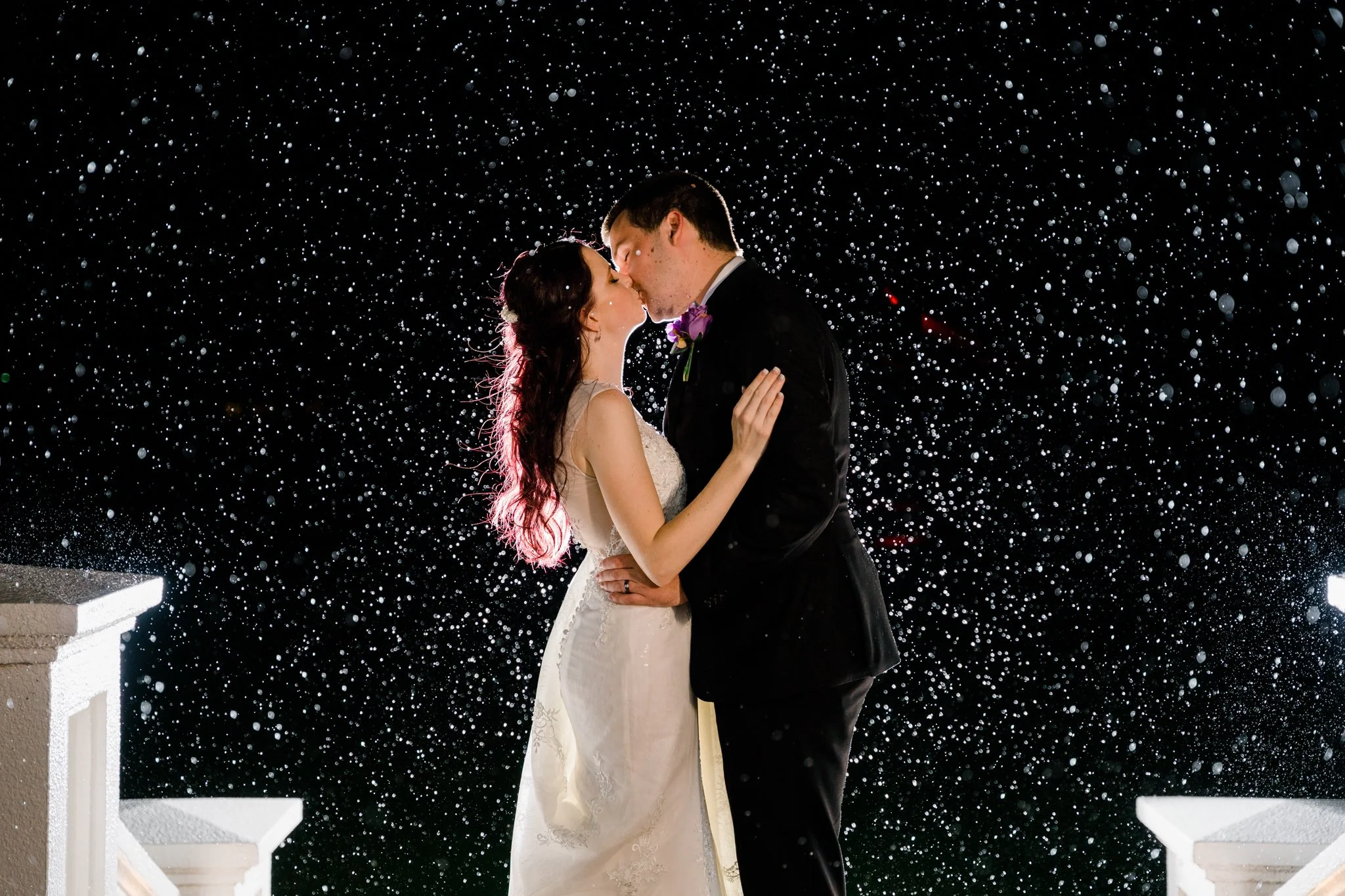 Wet weather rainy wedding Brisbane photography
