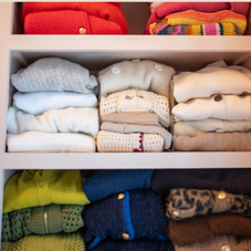 Organized Closet shelves