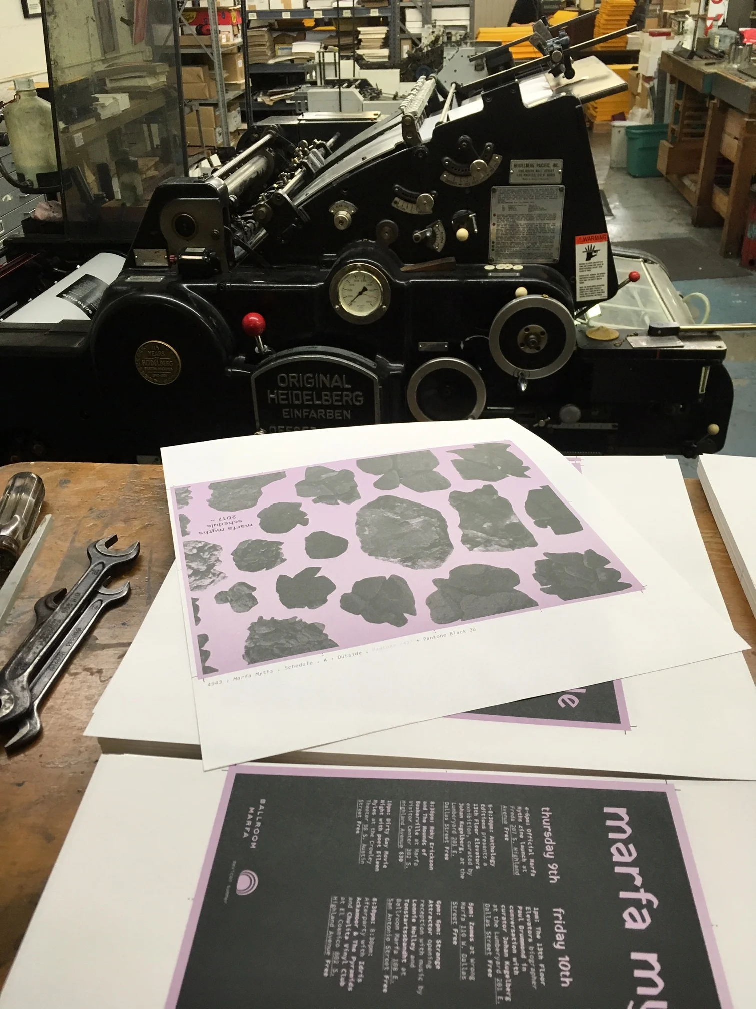 Printing for Marfa Myths Festival!