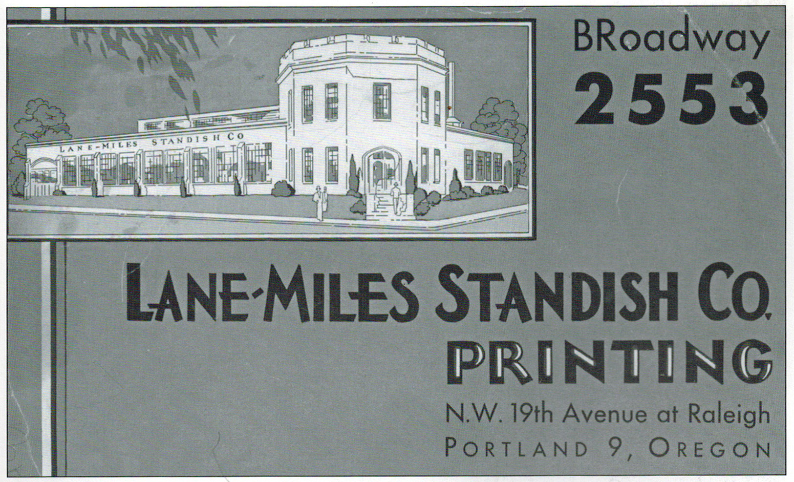 Lane-Miles Standish Printing Company