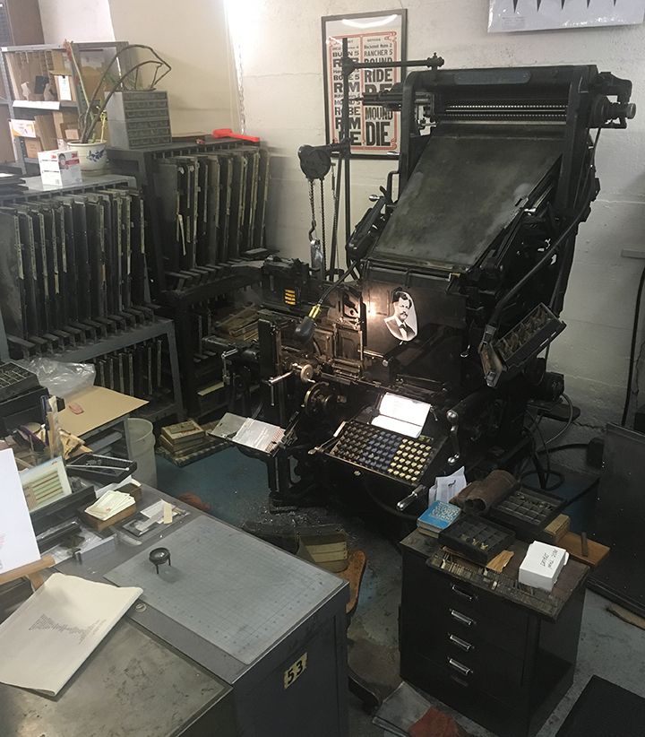 Linotype Model 31 at Stumptown Printers