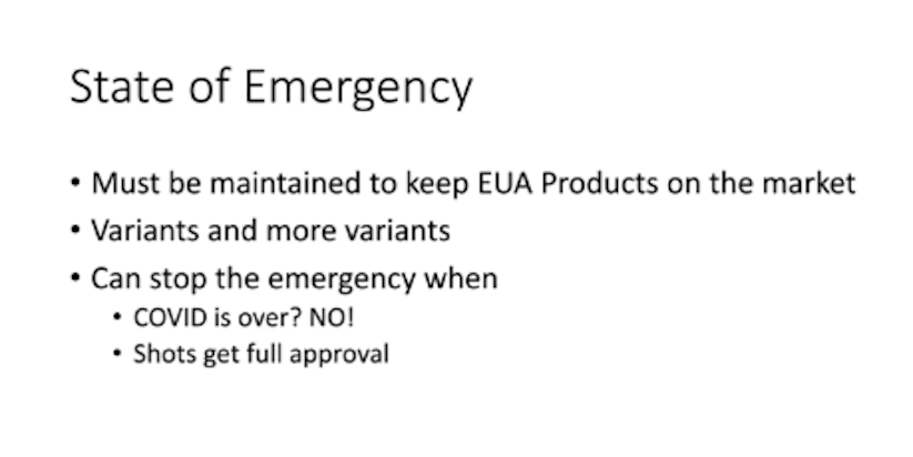 Emergency Use Authorization EUA Means Total Immunity For Any Injury 