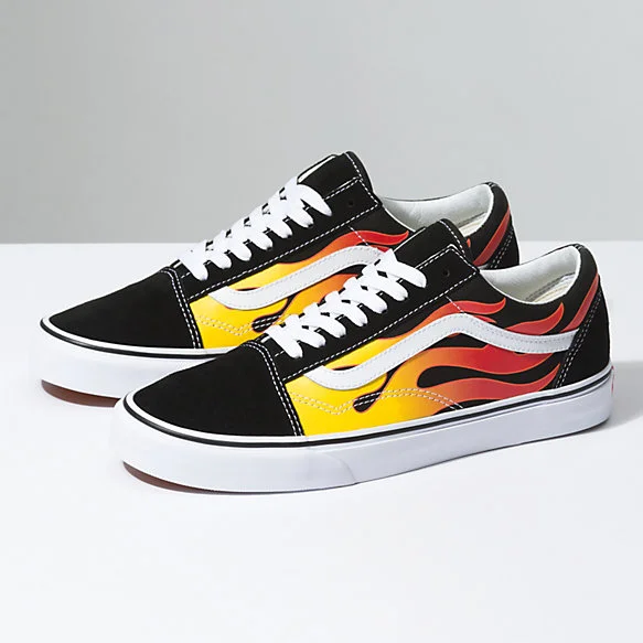 Vans Old Skool Flame Size 9.5 Deadstock