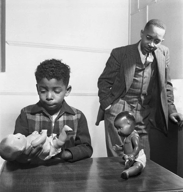 The Drs. Kenneth and Mamie Clarke’s Doll Experiments were ground-breaking social psychology research and were used in the pivotal “Brown vs The Board of Education” in determining that the Jim Crow practice of separate but equal was unconstitutional. It demonstrated how racial identity and implicit bias are programmed in children at a very young age through various social means.