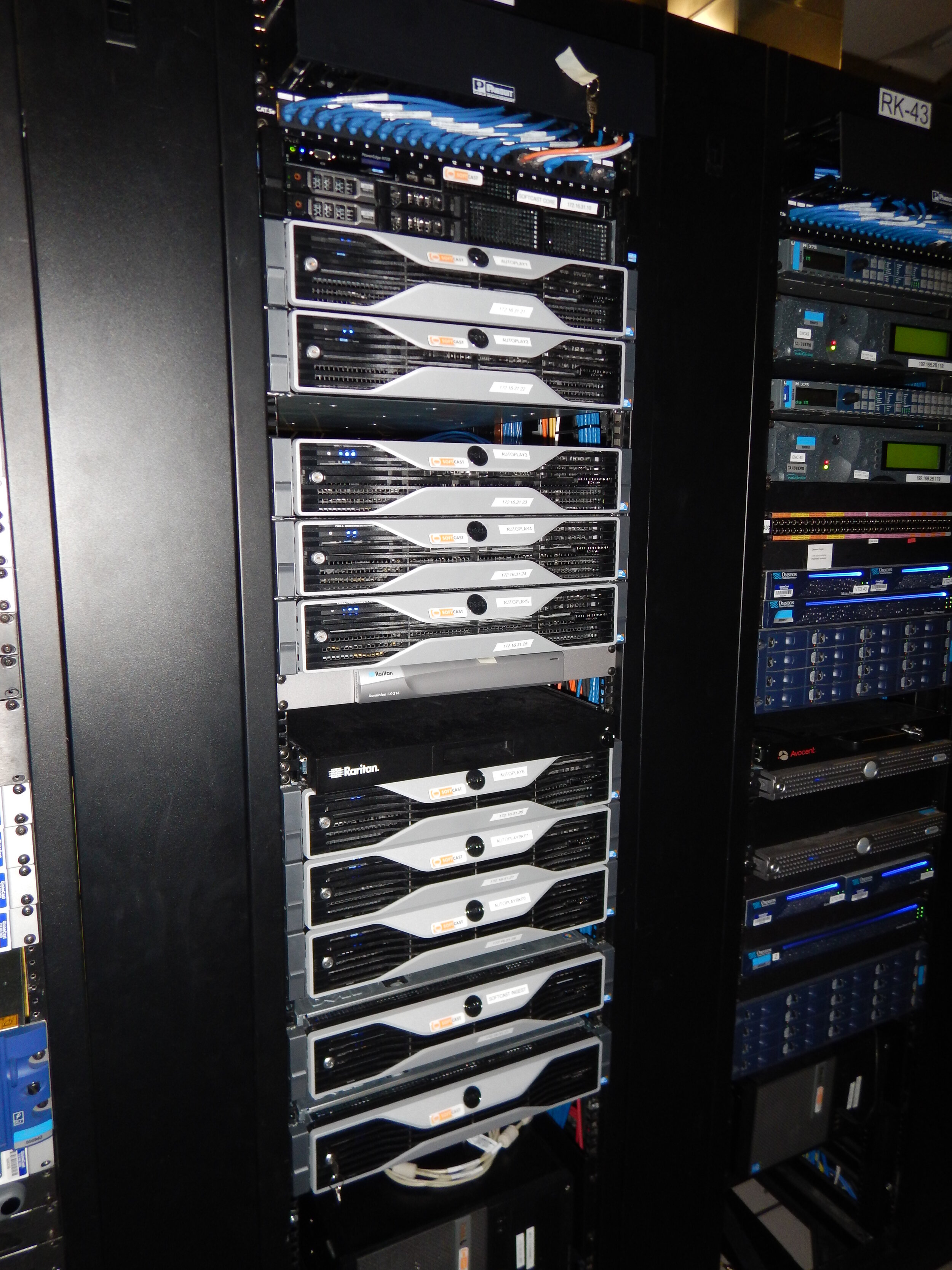 TV Studio data centre storage