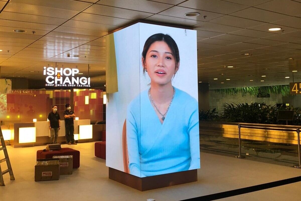 LED Video Wall at Singapore airport