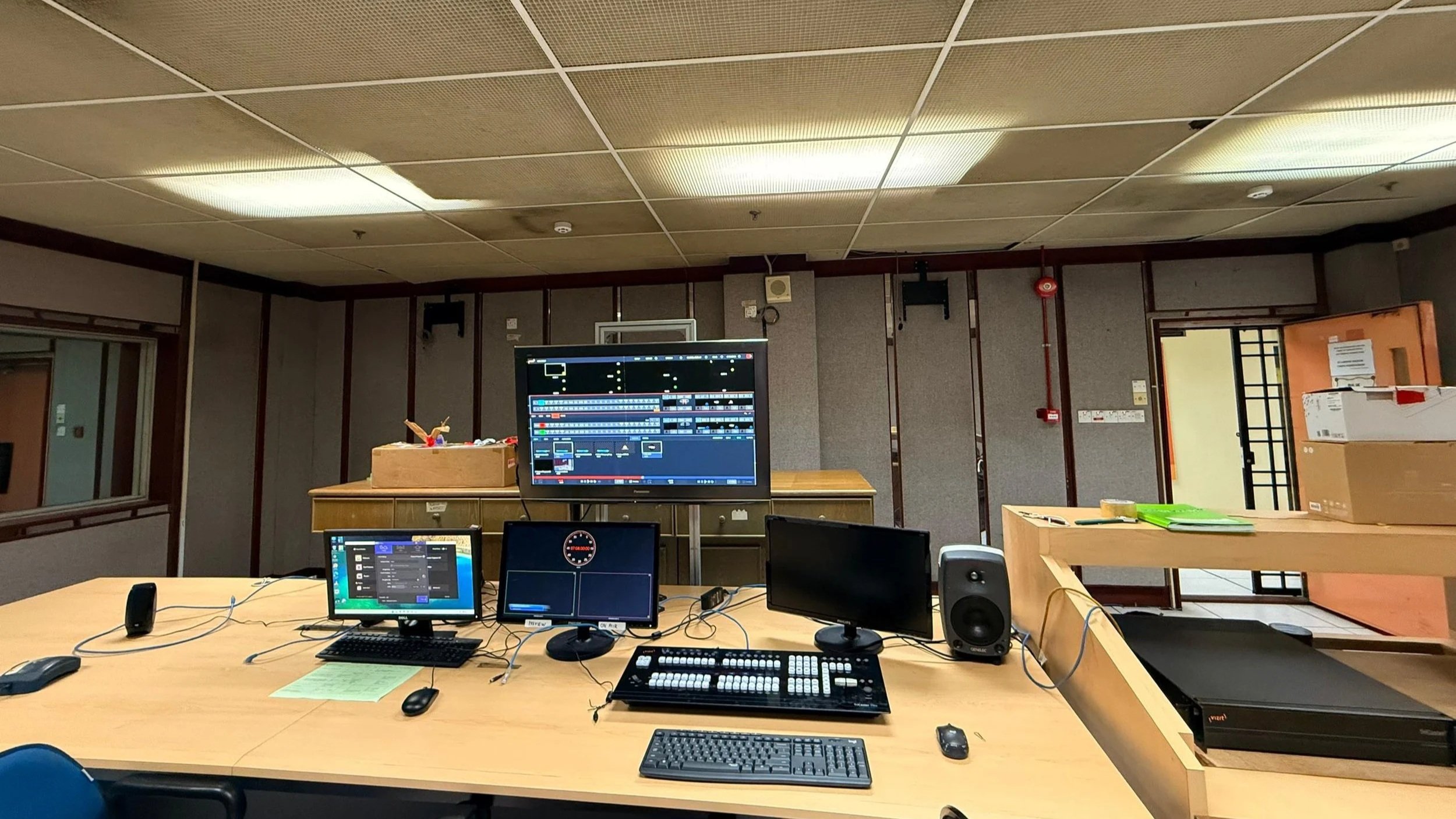 Remote Production Control Room - Technical Team with Producer (Bukit Kiara - 40 km away)