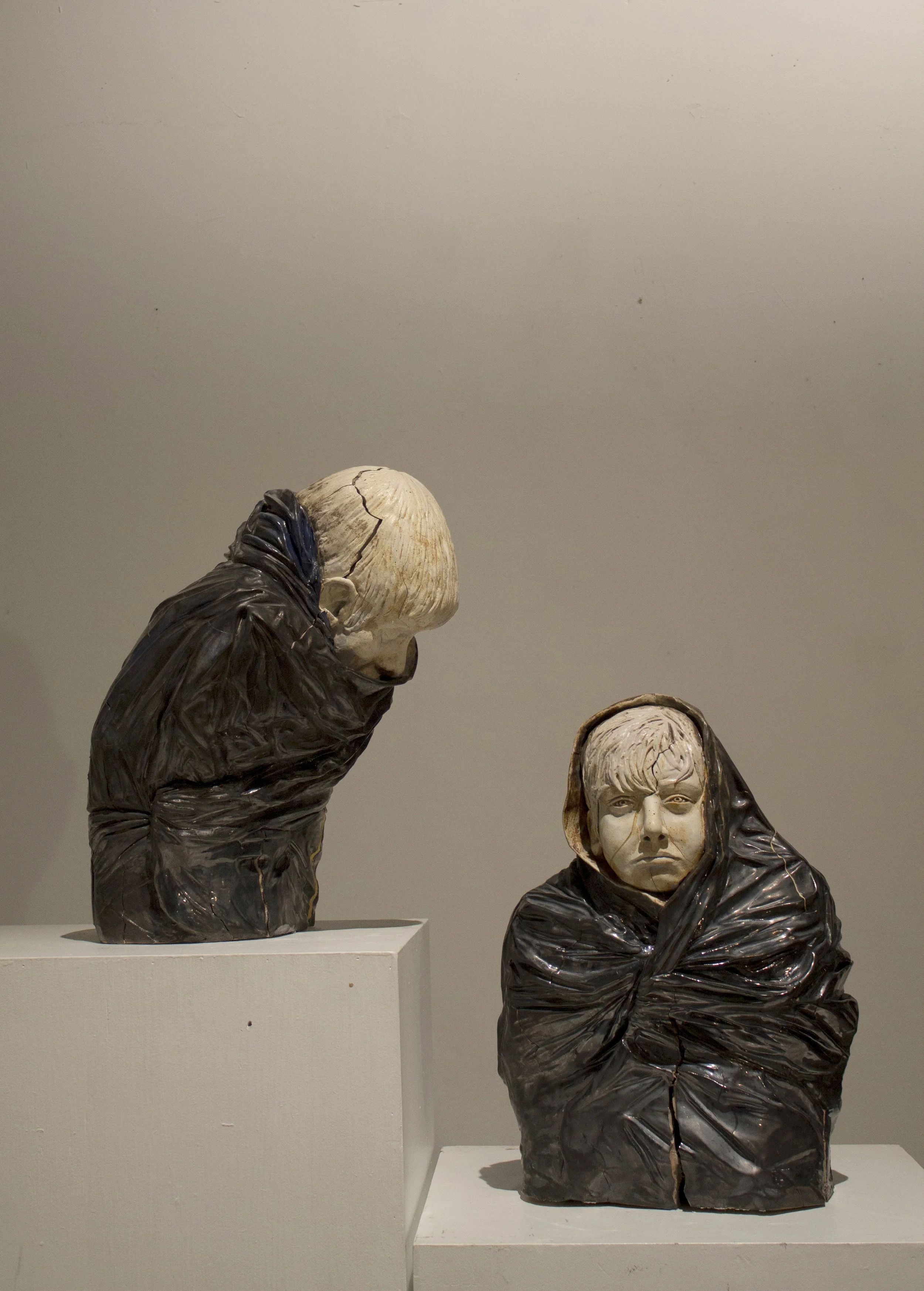   Took You for a Ride   ceramic  high: 22 in x 15.5 in ; low: 23.75 in x 17 in  2017 