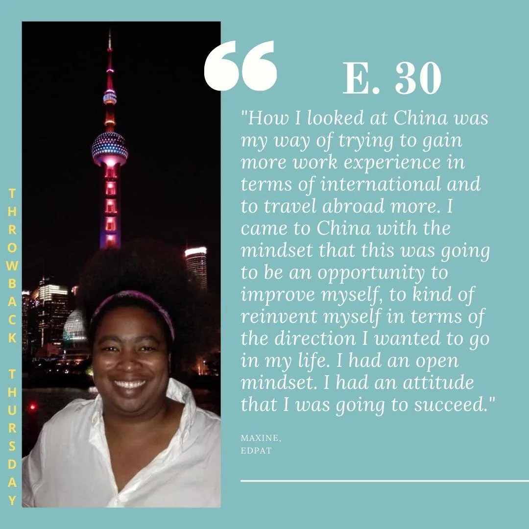 It's #throwbackthursday everyone!! For this week, we went back in the archives to Episode 30: Teaching Abroad as a Stepping Stone for Career Transitions with Maxine! Check out the link in my bio to listen!