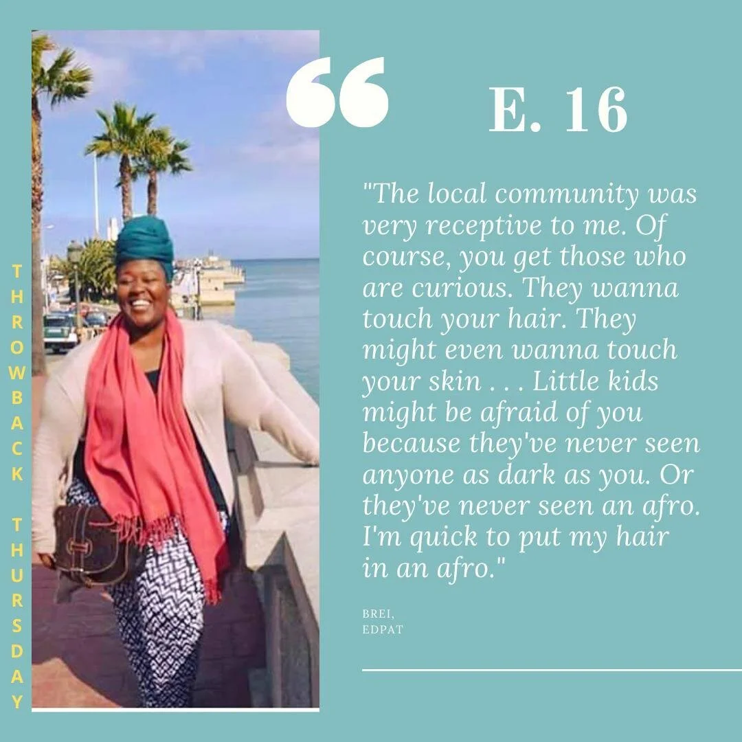 Hey everyone! Wanna hear more about a black EdPat&rsquo;s experience in South Korea? Check out Episode 16 with Brei! #throwbackthursday