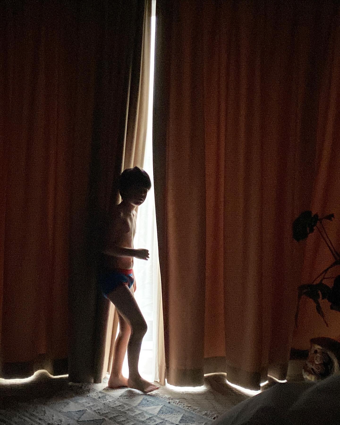 This morning Chase was excited to look out the window and sadly see the snow that never stuck.  #snowday