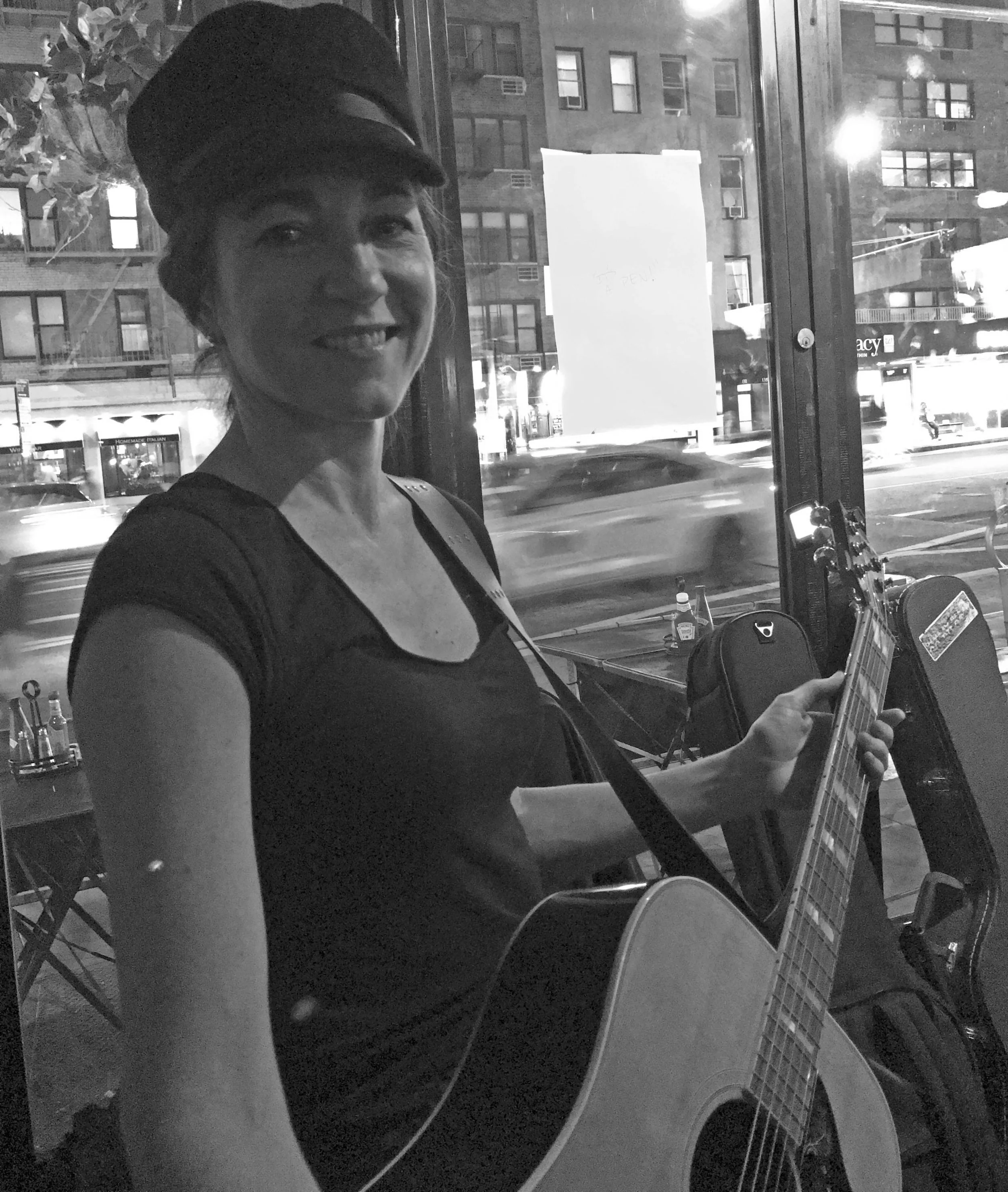 JANET R. Working with Dan has led to what I never dreamed possible. The non-inclusive list incorporates technical, performance, and personal achievements. Over the years, I have progressed from plucking strings with one finger and poor tone to different patterns of strumming and finger picking and to actually playing and singing full songs solo – and not just in the privacy of my home but on stage in front of an audience! We work on lead playing, bar chords and other technical skills, and figuring out songs by ear. Dan always knows exactly where to direct the lesson and what I need, especially when I do not know this myself. In addition to the above, working with Dan has changed my frame of self-reference. I now am a person who plays guitar and sings as a regular part of my life – it is part of me and embracing it as such was a feat unto itself. I cannot recommend Dan highly enough as a teacher!