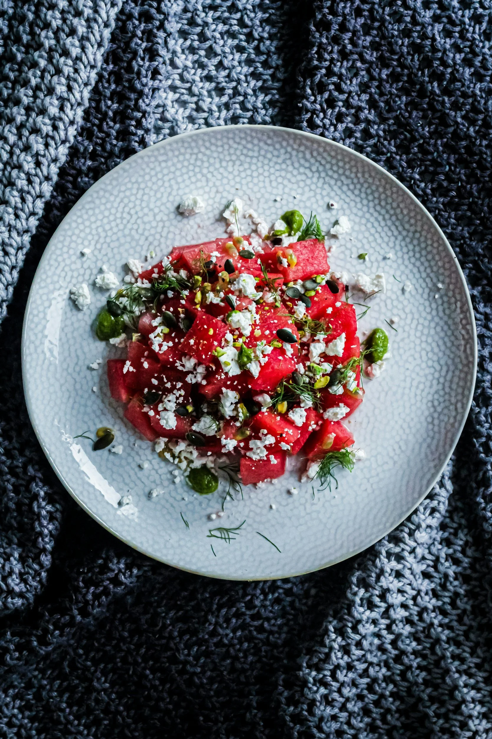 Watermelon Salad with Lime Vinaigrette 