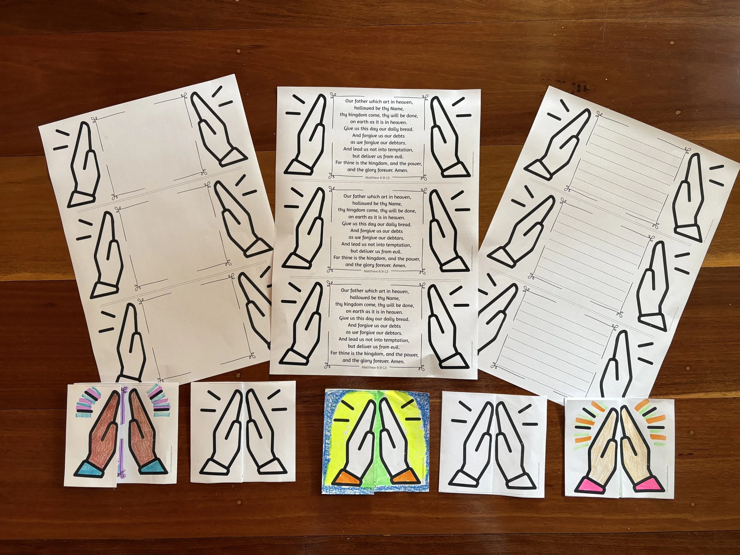 Lord's prayer folding craft.jpg