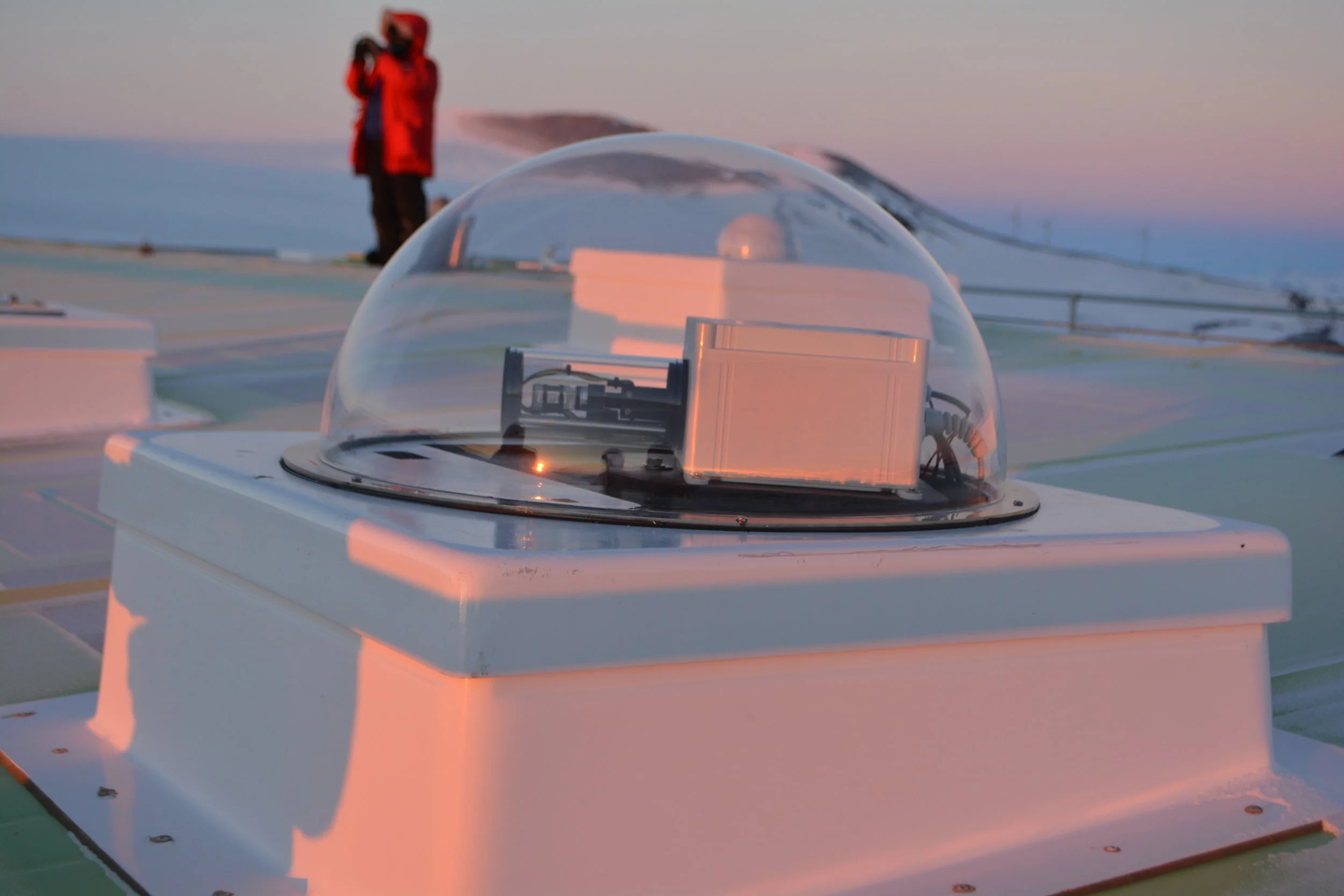  I don’t know what this is for sure.  One of the science people was up there when I took the photo and it was either this or a different experiment that was responsible for finding the hole in the Ozone way back when, it’s been in operation forever. 