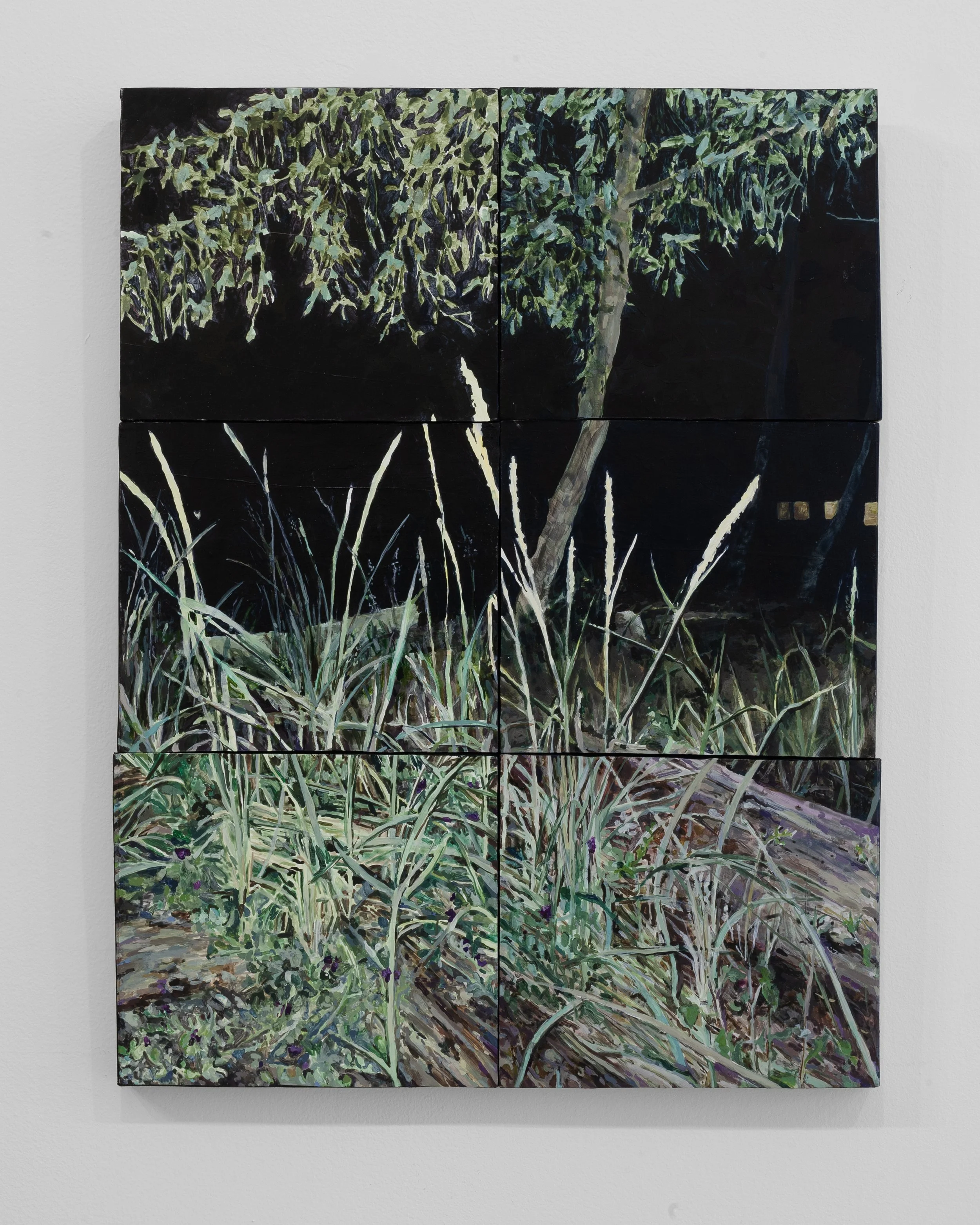   The Long Walk Home (It Takes Years) , 2025, acrylic on paper mounted on panels (bolted polyptych), 21 × 16 inches&nbsp; 