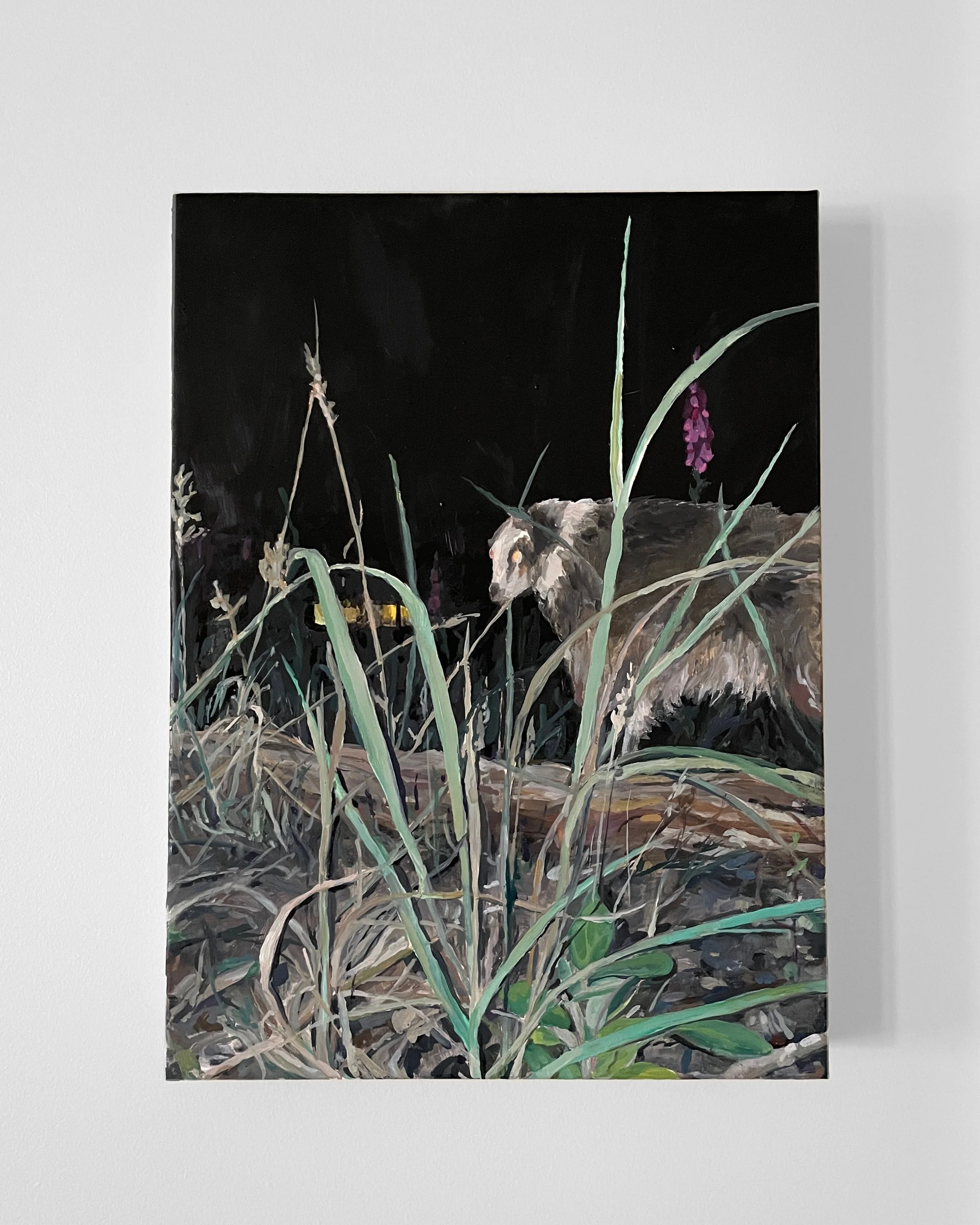   Companion , 2023, oil on panel, 15 × 11 inches 