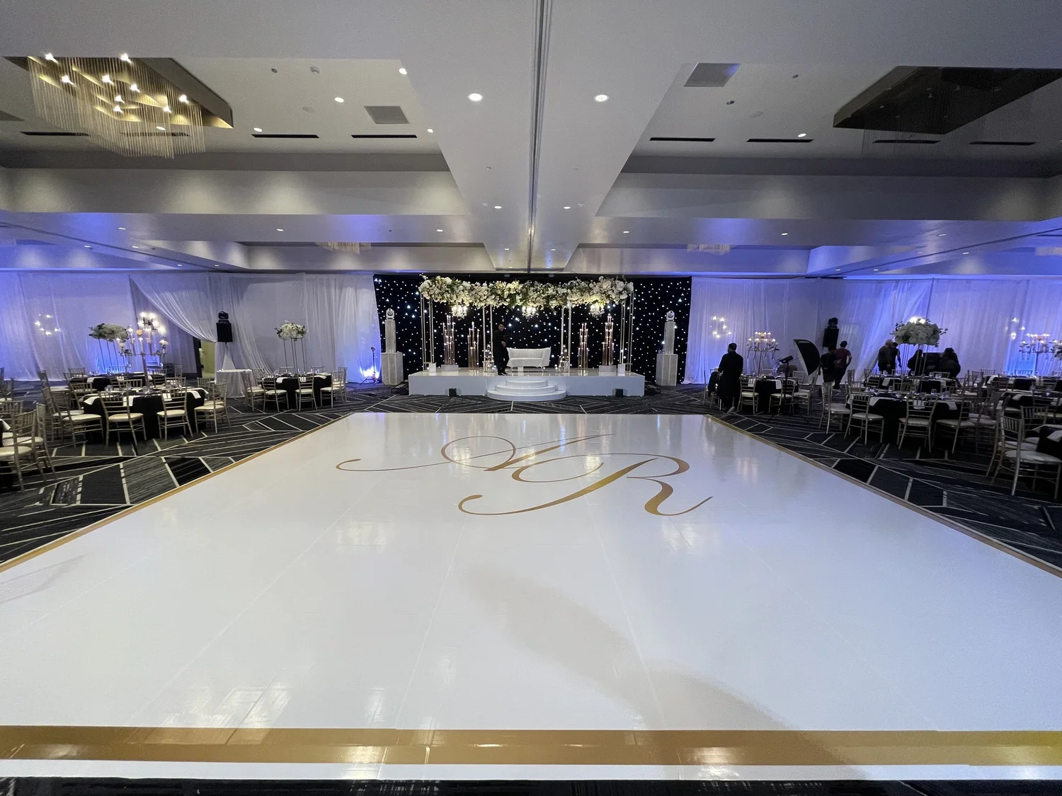 North Carolina Vinyl Floor Wraps for Weddings and Dance Floors