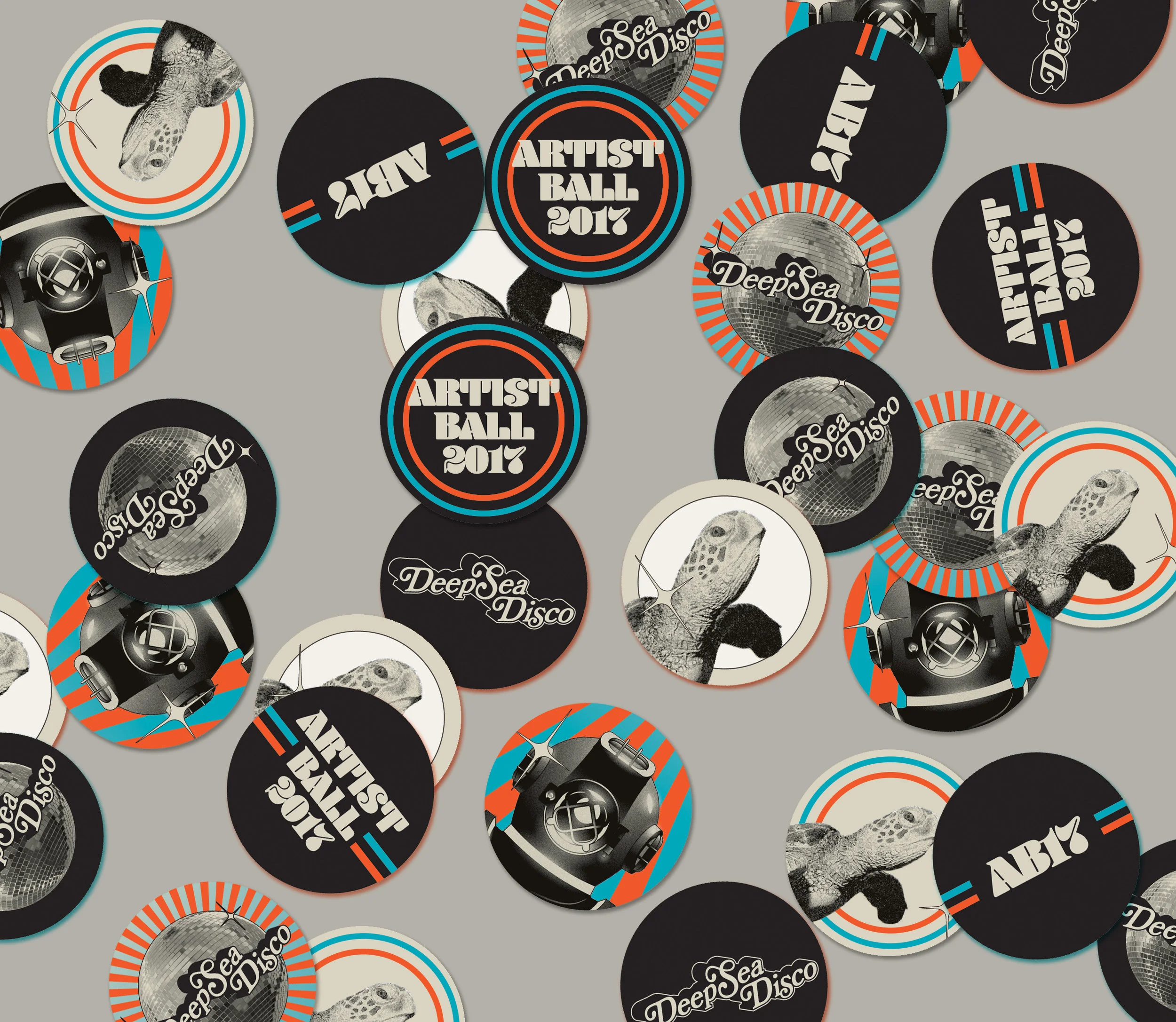 Stickers designed by Jacob Poindexter