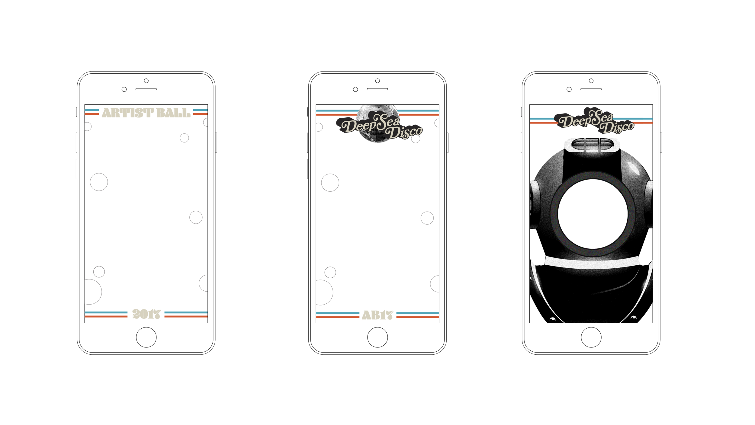 Snapchat filters designed by Stephanie Winarto