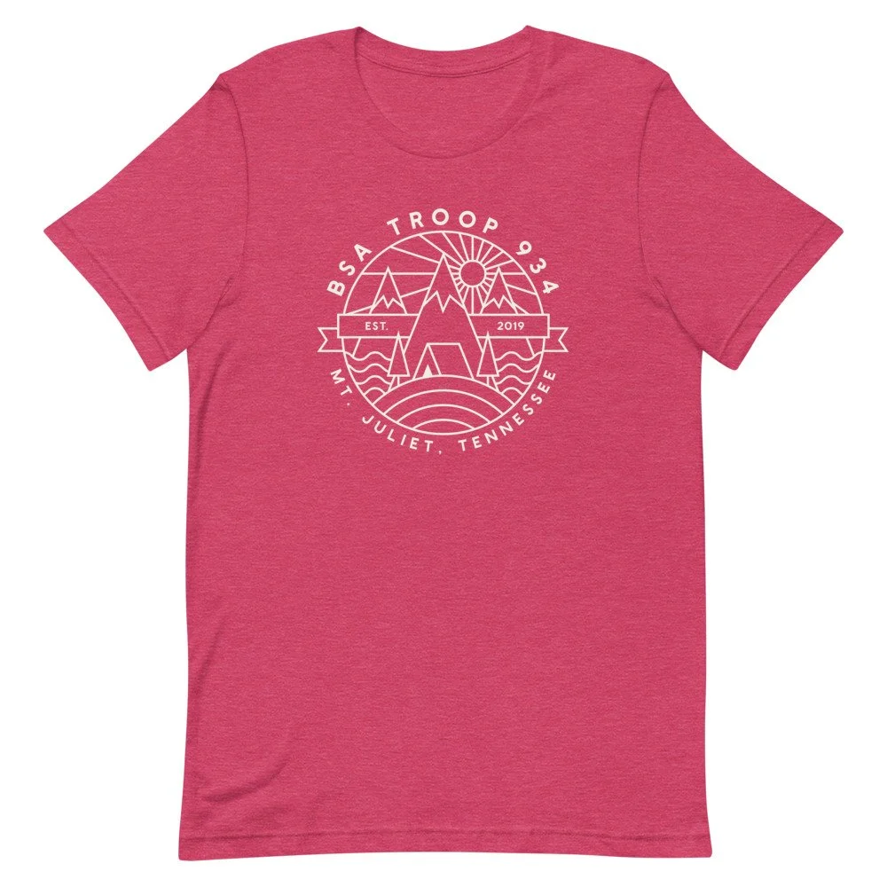 Troop 934 White Logo Tee