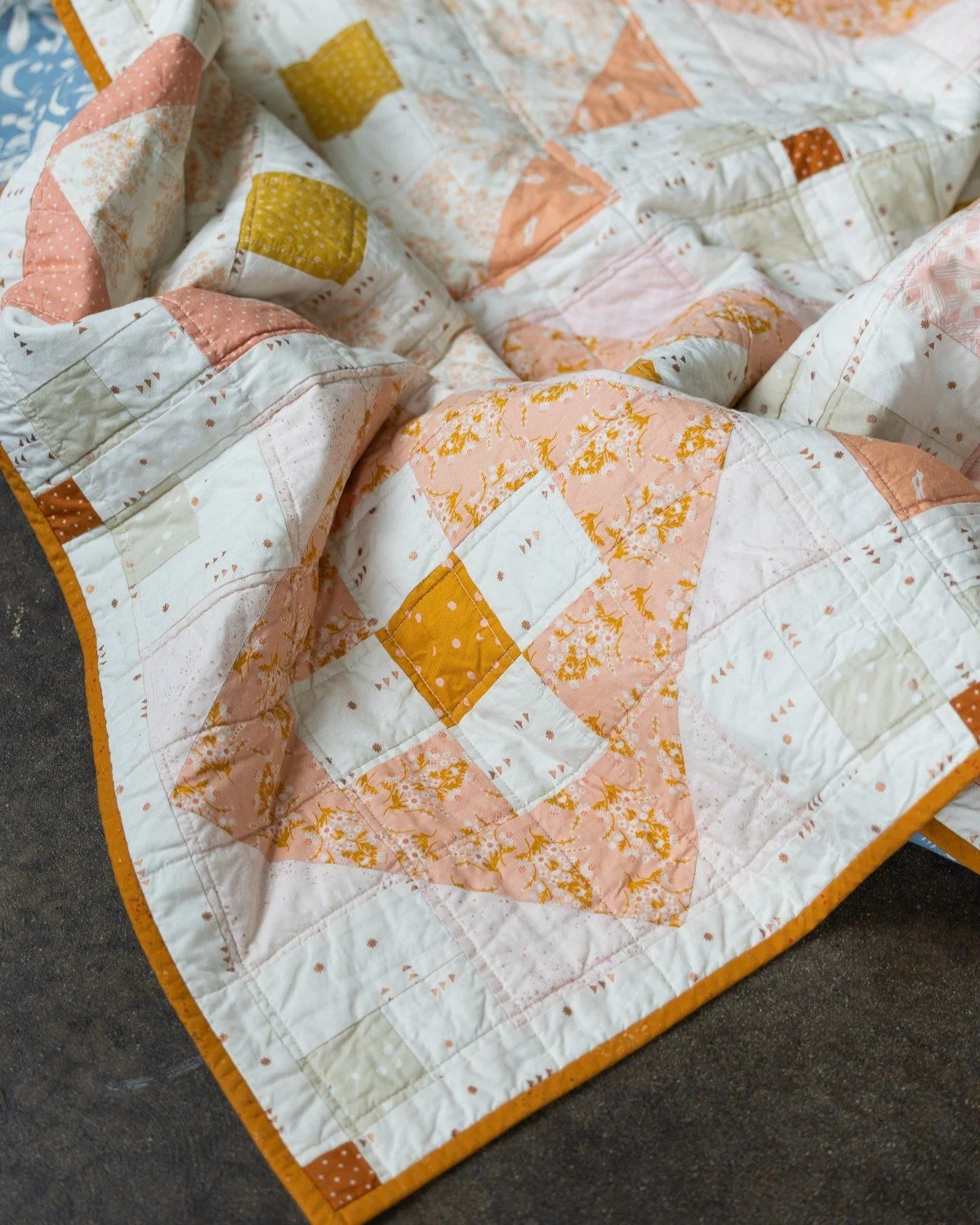 Hey Gorgeous!!! 💛 🤍 🧡

Clover Patch in scrappy Ruby Star Society from my stash. Love how calm &amp; cozy these colors are!