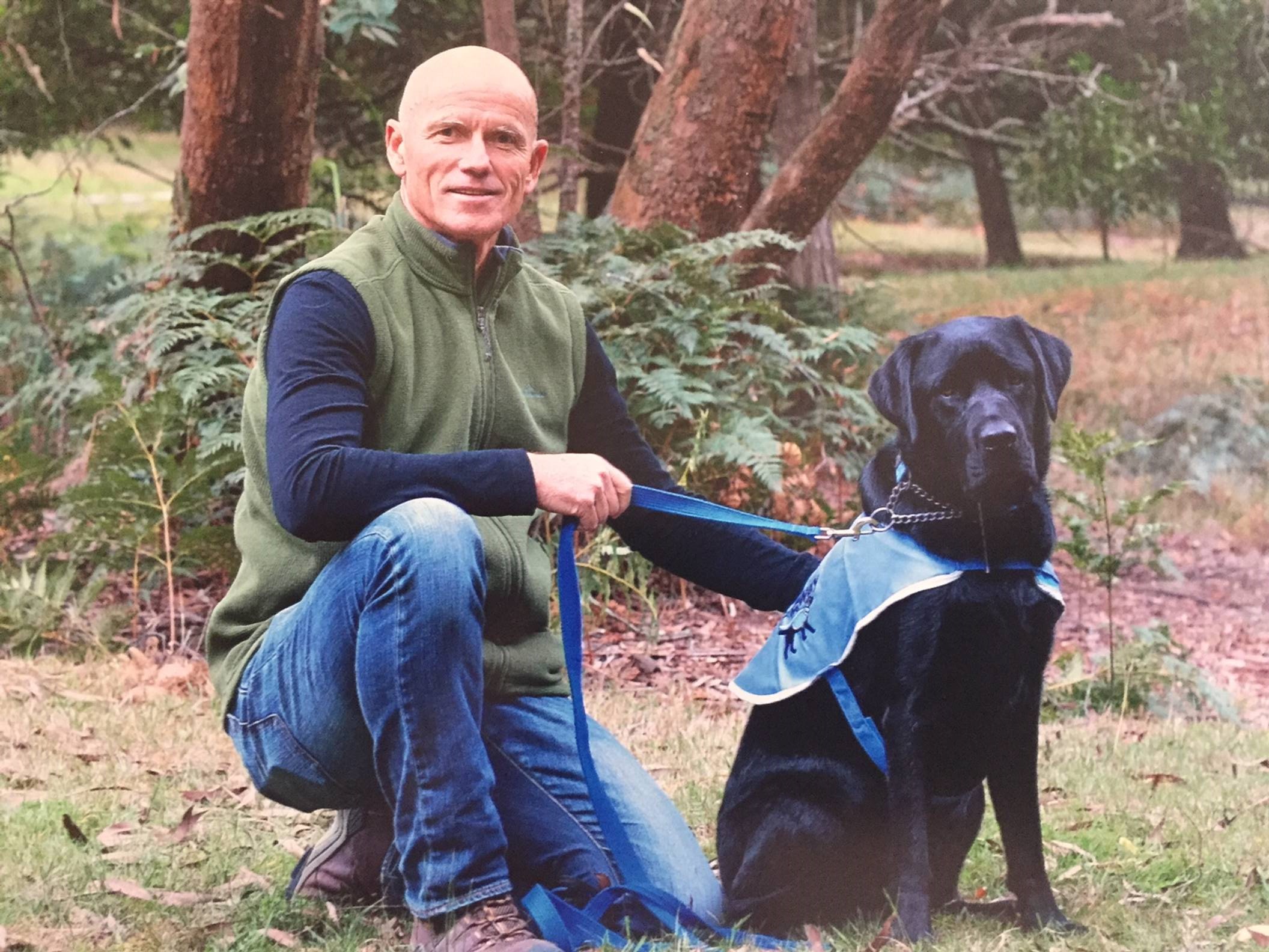 Meet Nelson my therapy dog, seen here at our graduation at Alpha Canine and Lead the Way in Victoria.