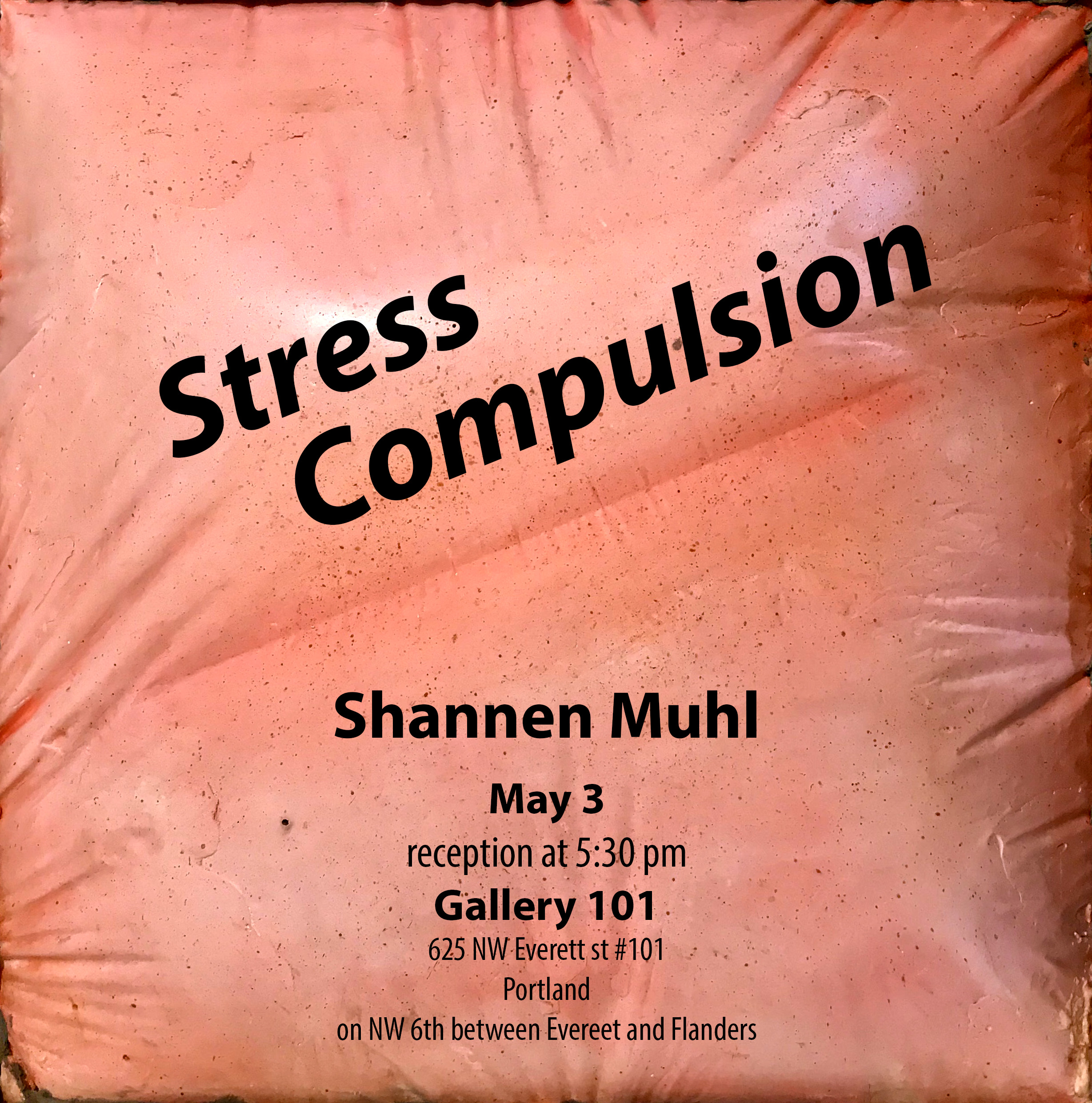This is the thesis show for our resident artist Shannen Muhl. Shannen Muhl is an artist based in Portland Oregon. He strives to find a balance between composition and emotive intuition in his work. While he tends to strongly use his history of depression and anxiety as source content, Shannen also has a strong interest in formalism, exploring technical methods, theories of color, composition, and mediums. He works to utilize the power and aesthetics of form, color, and sound to influence a psychological contemplation from the viewer.
