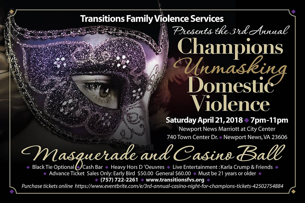 3rd Annual Champions Unmasking Domestic Violence: A Masquerade and Casino Ball