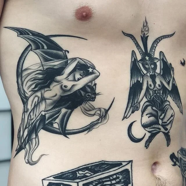 Healed on the lovely Dylan 🖤 made at @tattoorosies as of this week I&rsquo;ve chosen to reschedule my guest spot in Melbourne to @crucibletattooco for a few months time - if you would like to be emailed about updated dates of my guest spot email emi