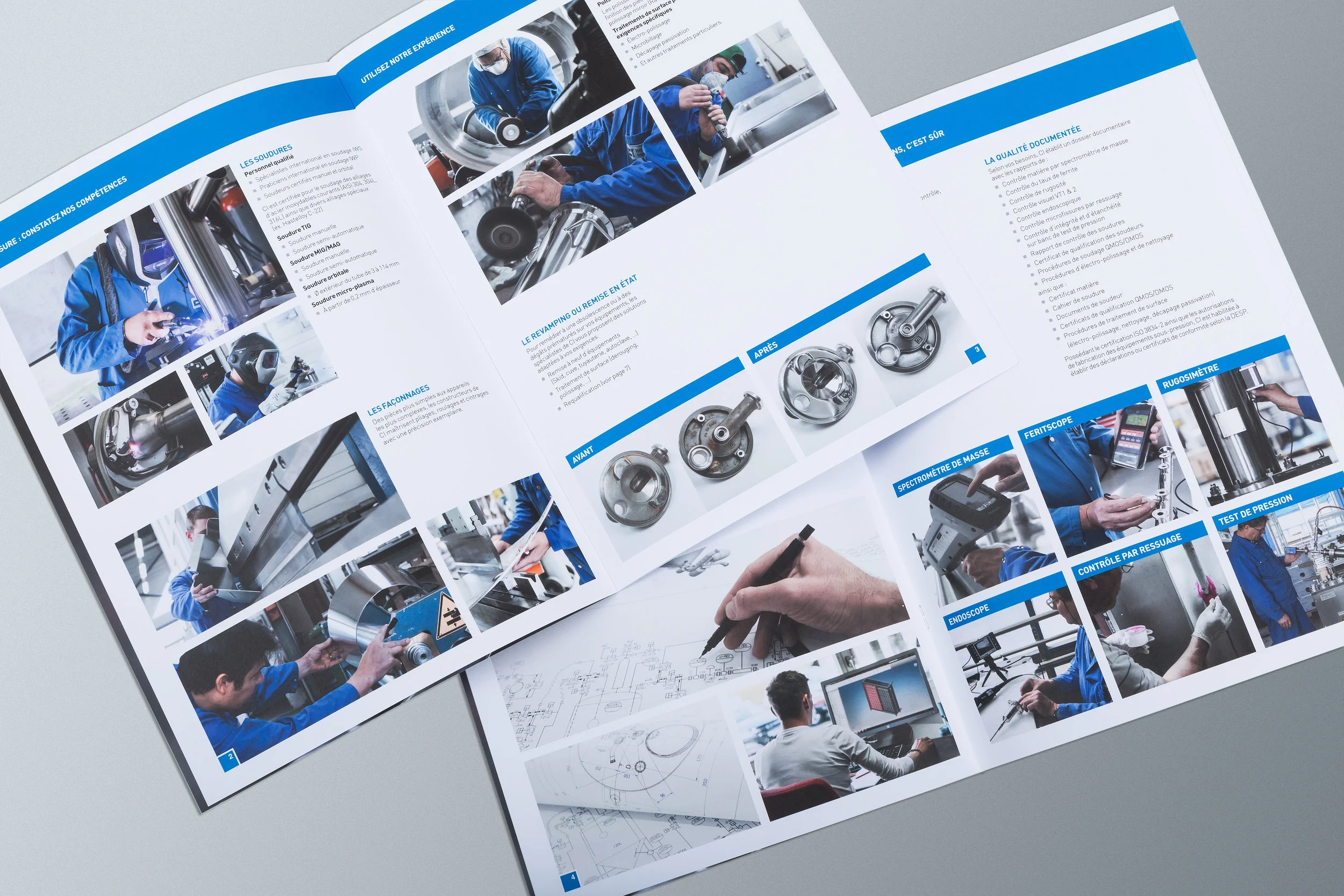 Design de brochures, pages intérieures