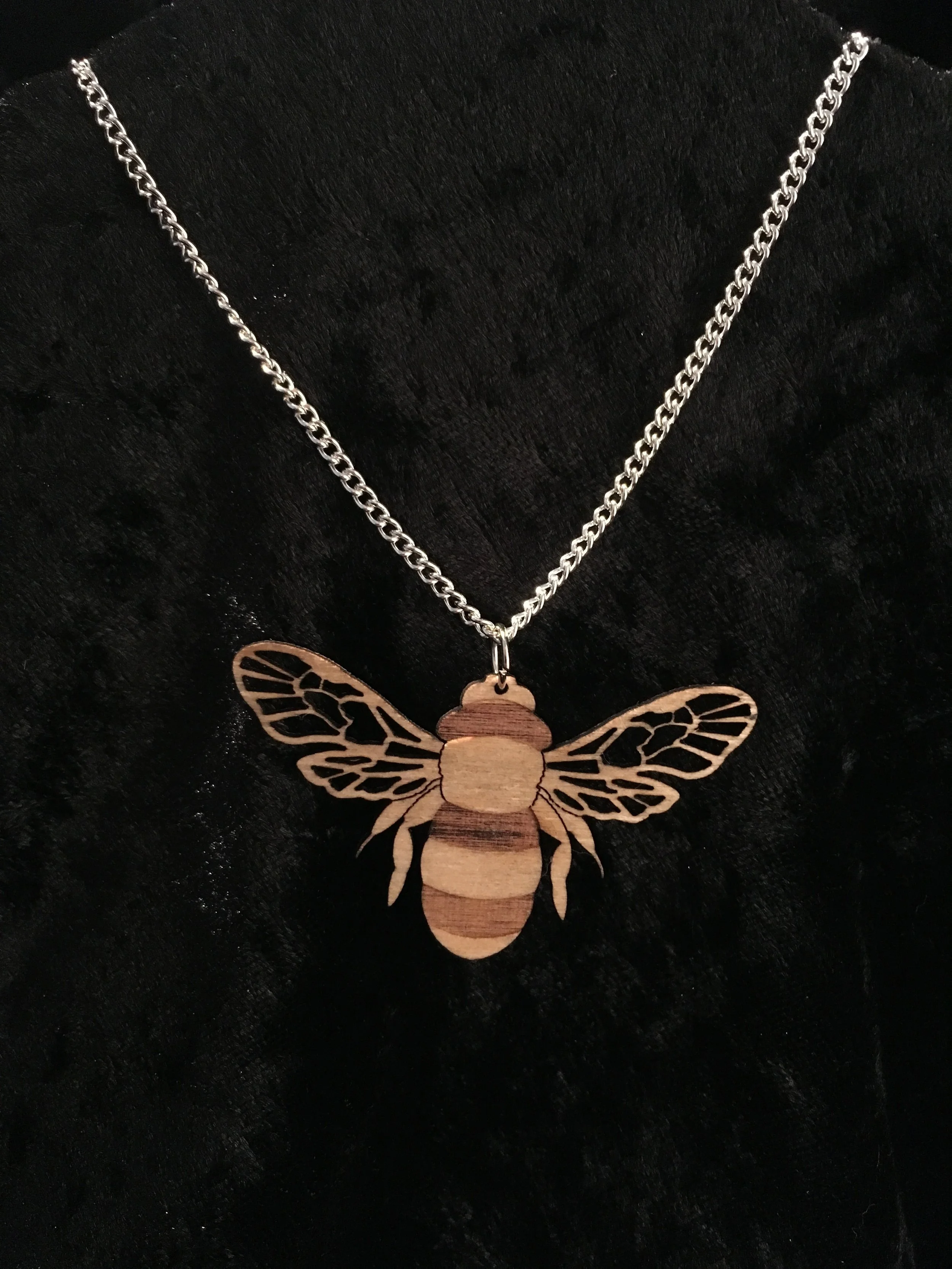 Wooden Bee Necklace