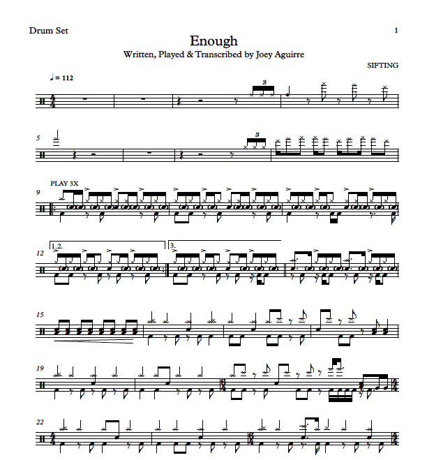 Enough Drum Transcription
