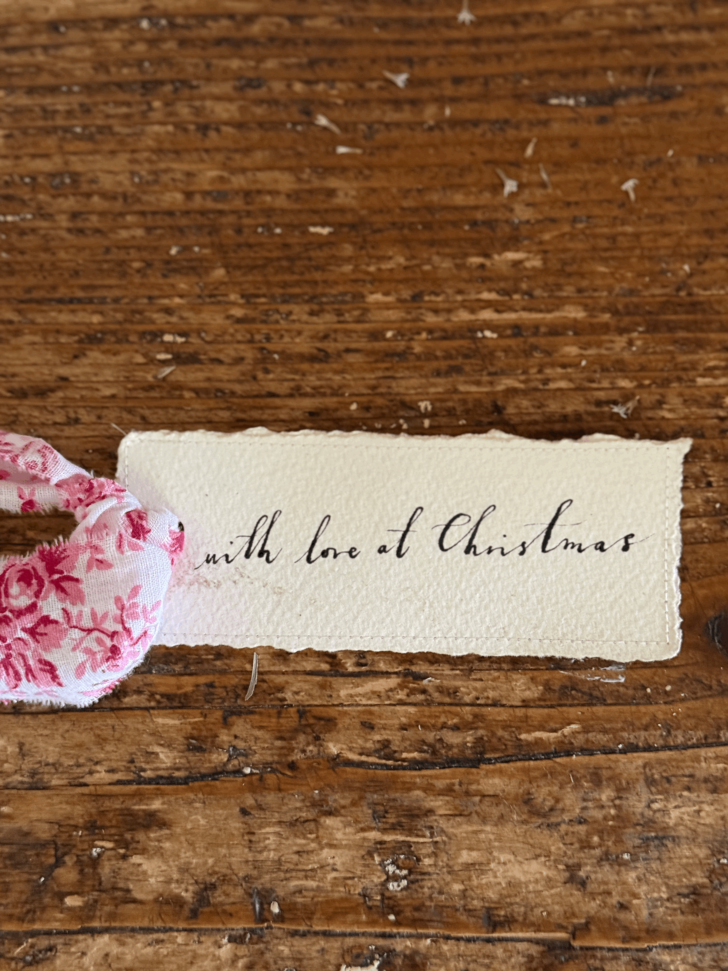 'With love at Christmas' Oysterbridgeandco tag