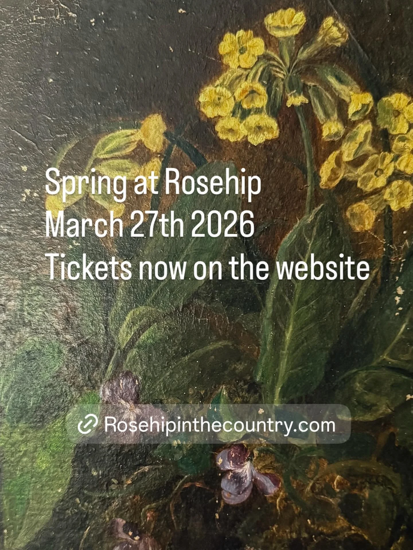 Our spring event.. with our collection of handmade items, French Brocante, homewares and decorative pieces..
March 27th.. tickets now on the website.  #rosehipinthecountry #handmade #french brocante #walledgarden #coffeeandcake
