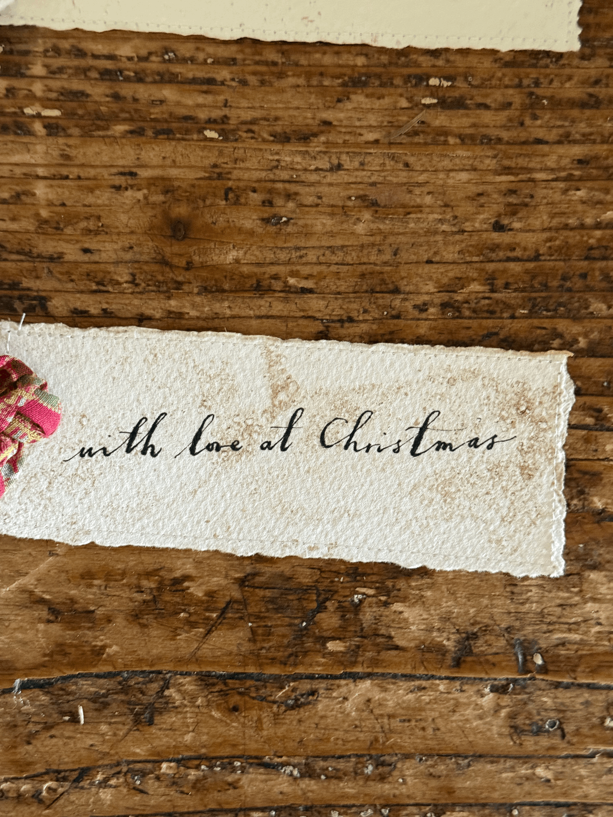 'with love at Christmas' Oysterbridgeandco tag