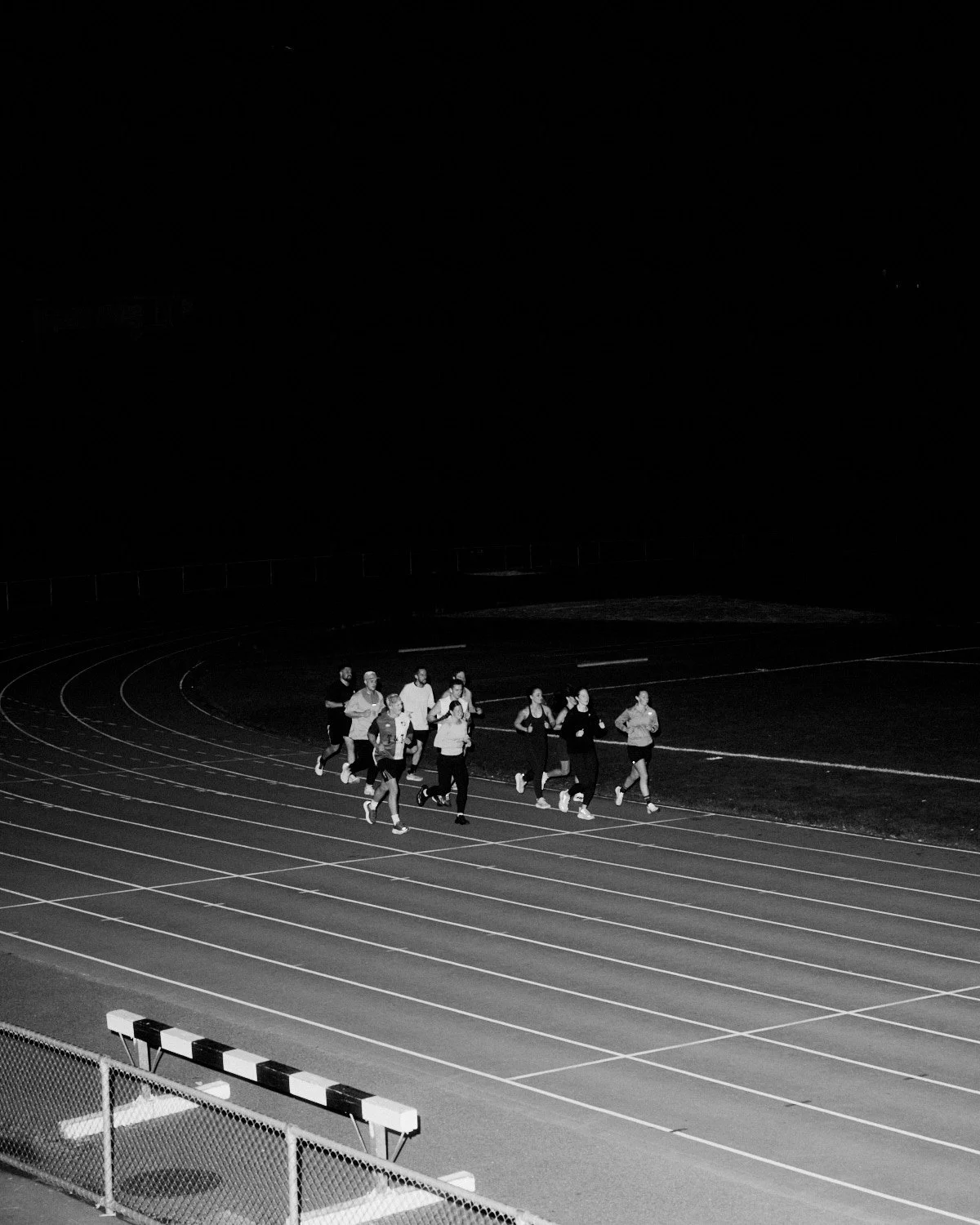 Runners training at Newtown Track, Wellington sports photography