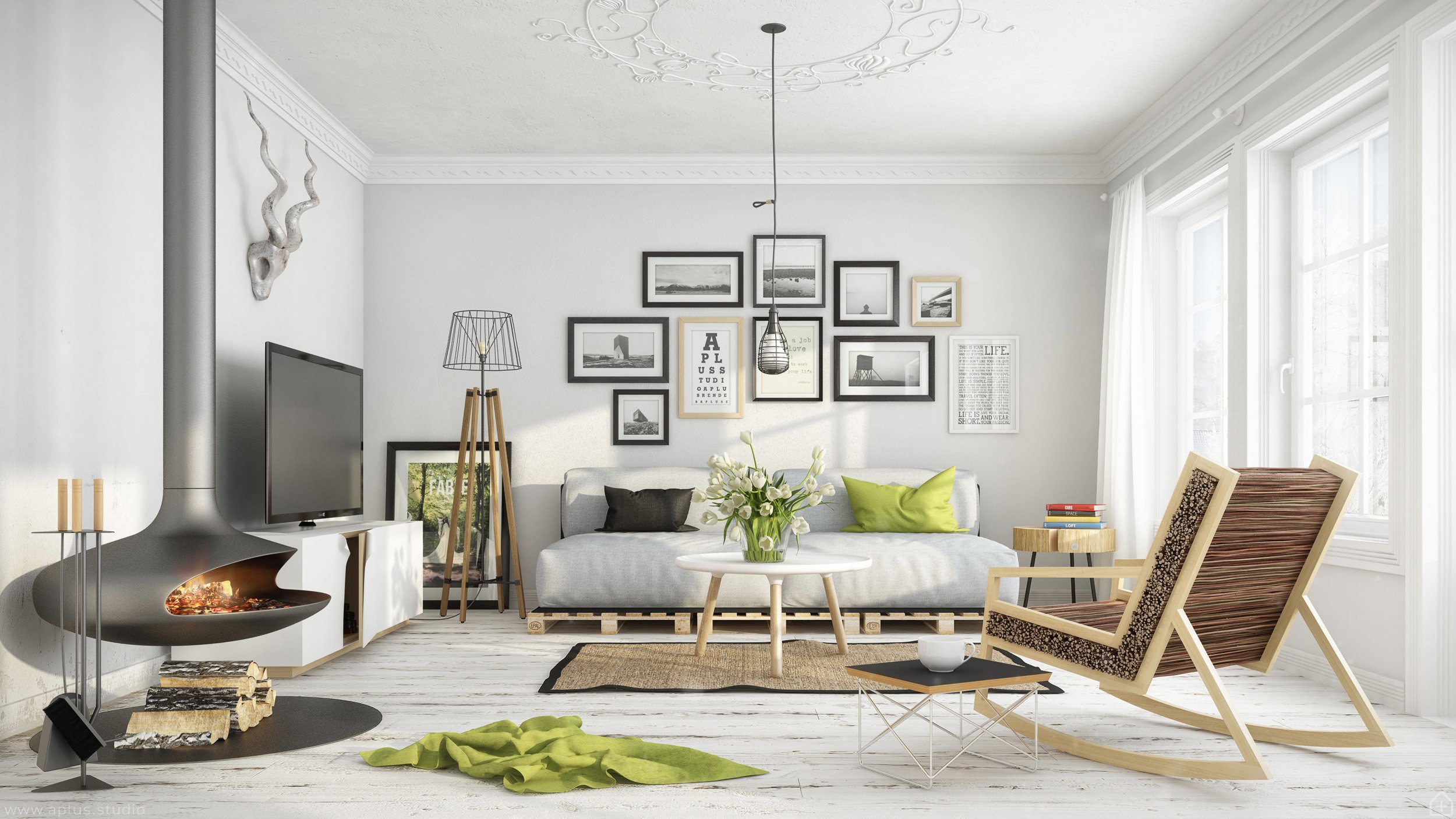 a+ studio / scandinavian shades of white