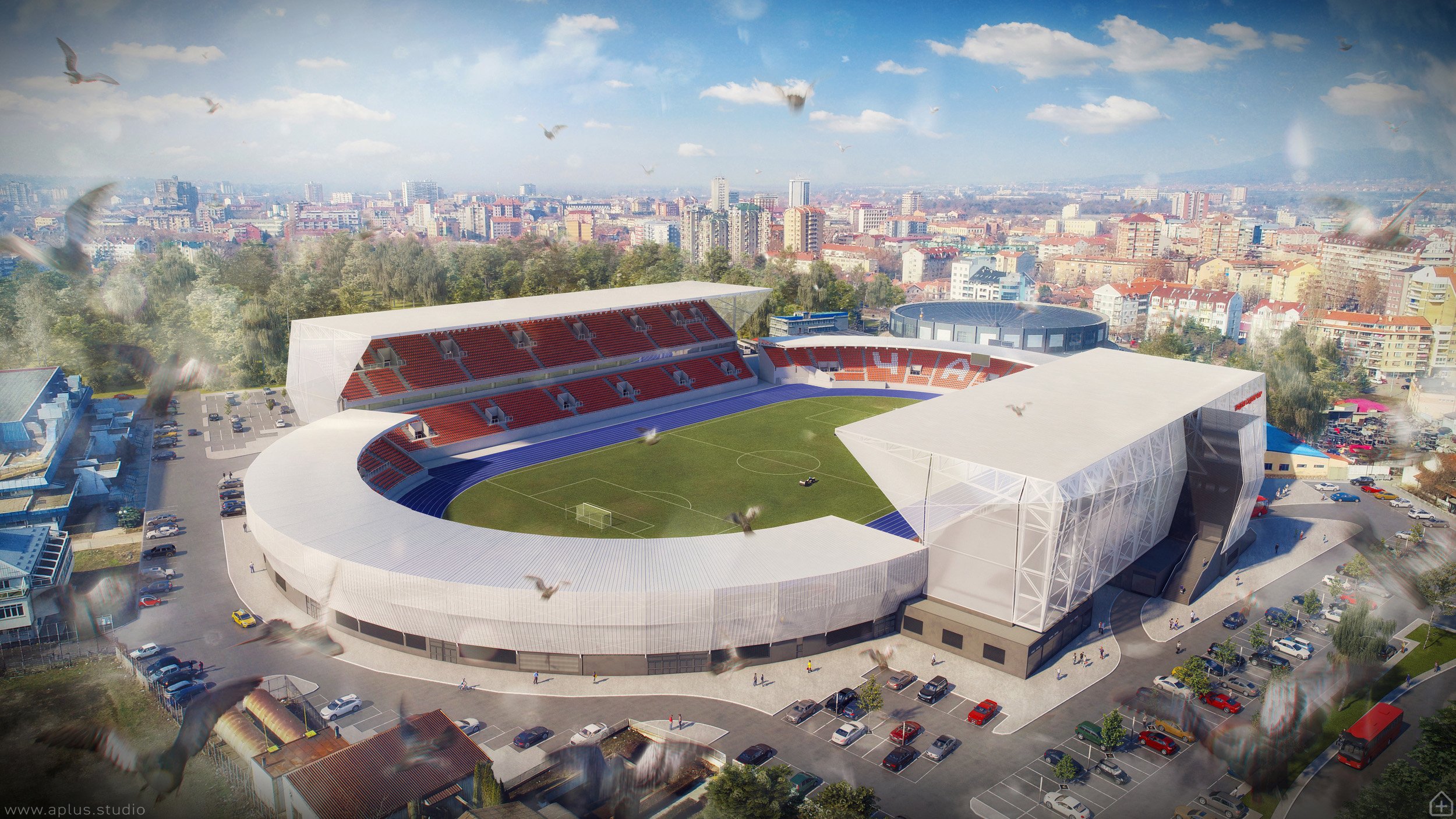 kapaprojekt / čair stadium reconstruction, niš