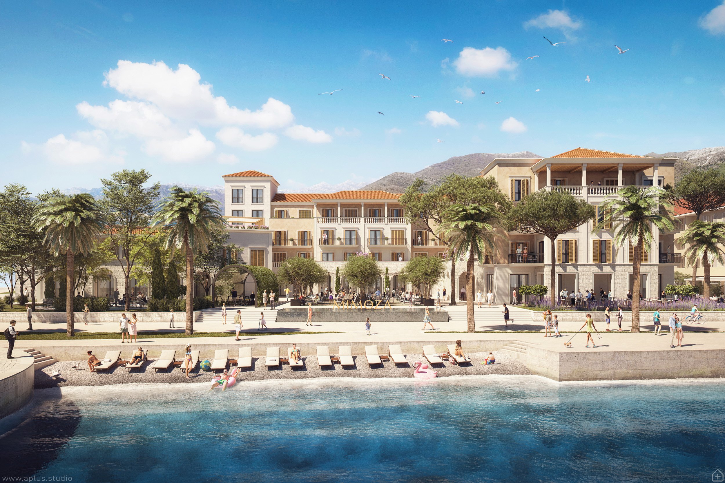 mj studio / hotel mimoza, tivat montenegro
